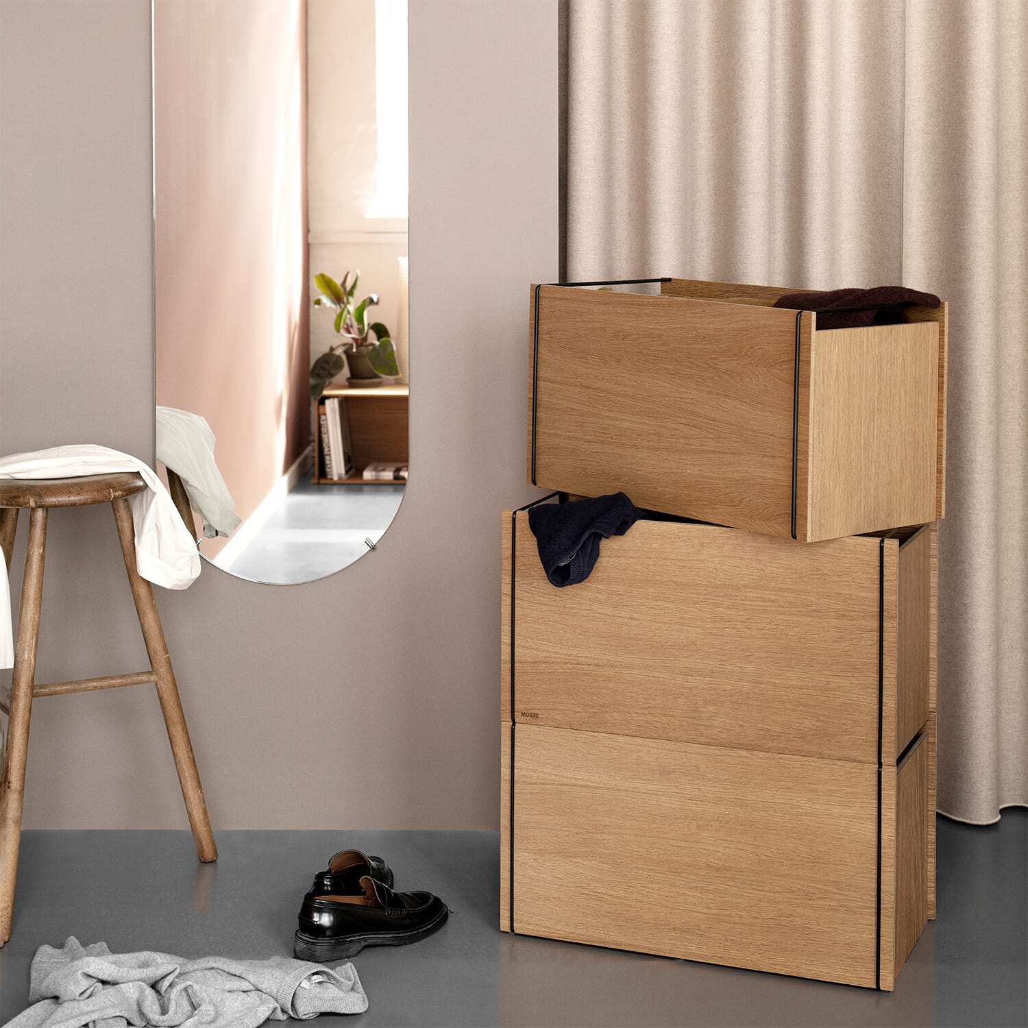 Storage Box Eik/Svart - Bilde 9