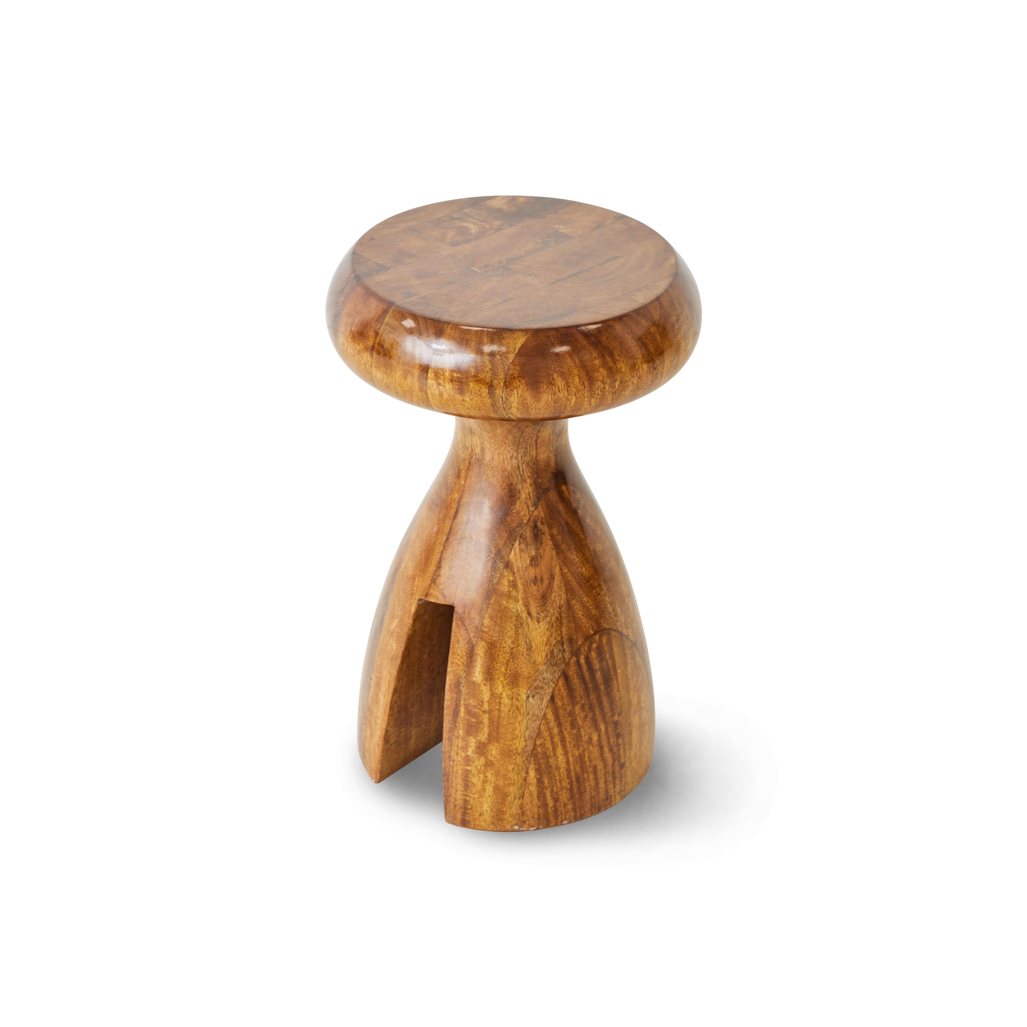 Wooden stool chestnut - Bilde 5