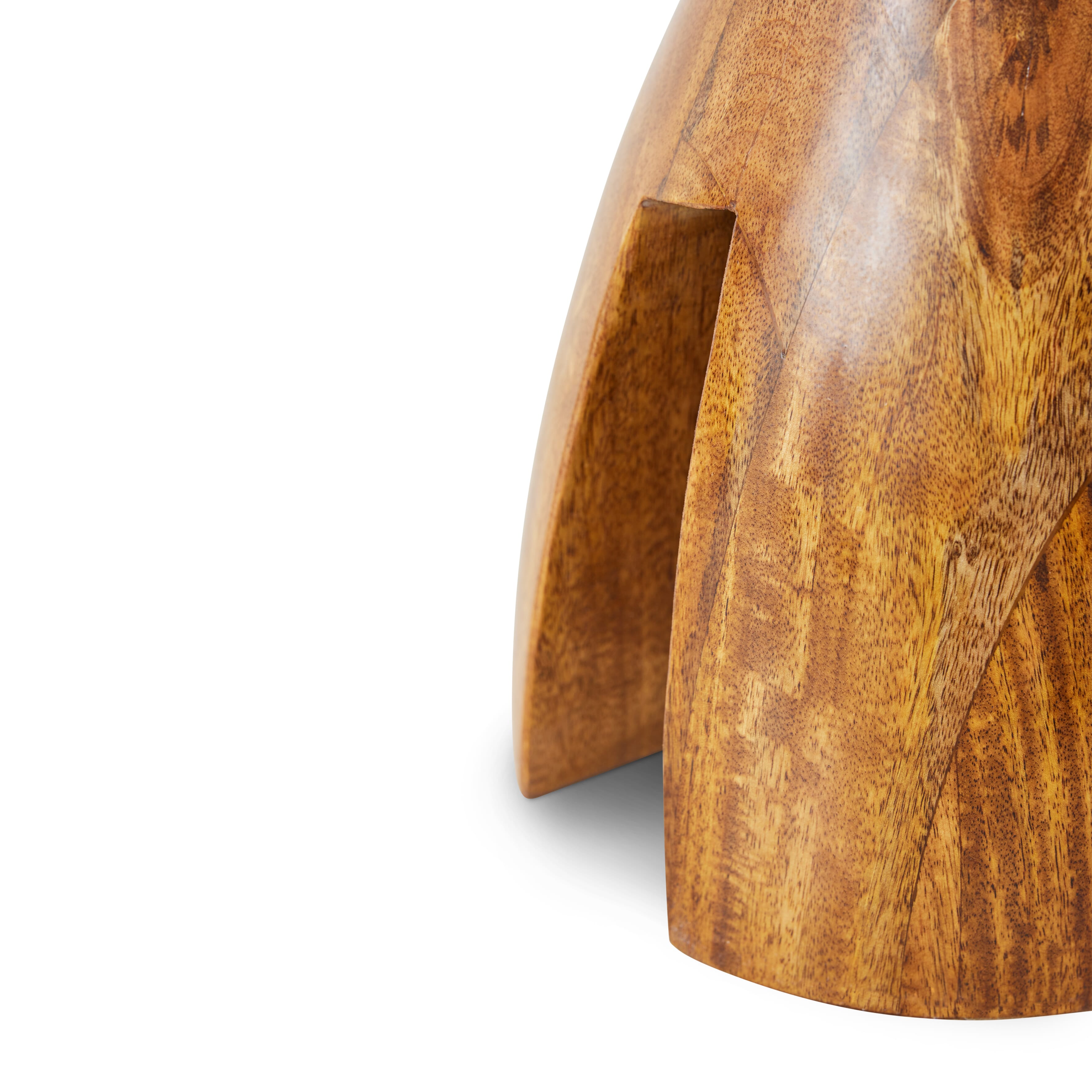 Wooden stool chestnut - Bilde 6