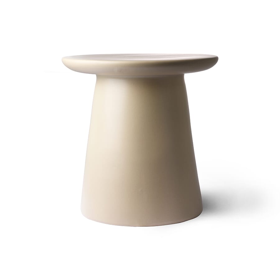 Earthenware side table M, cream - Hovedbilde