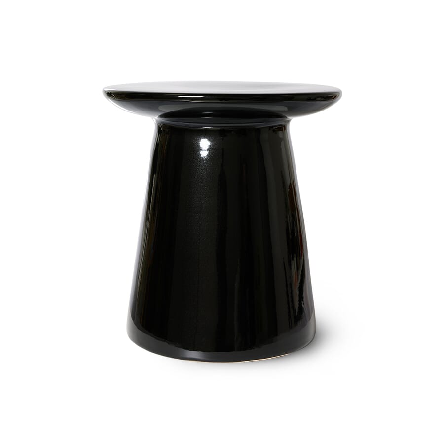 Earthenware side table M black - Hovedbilde