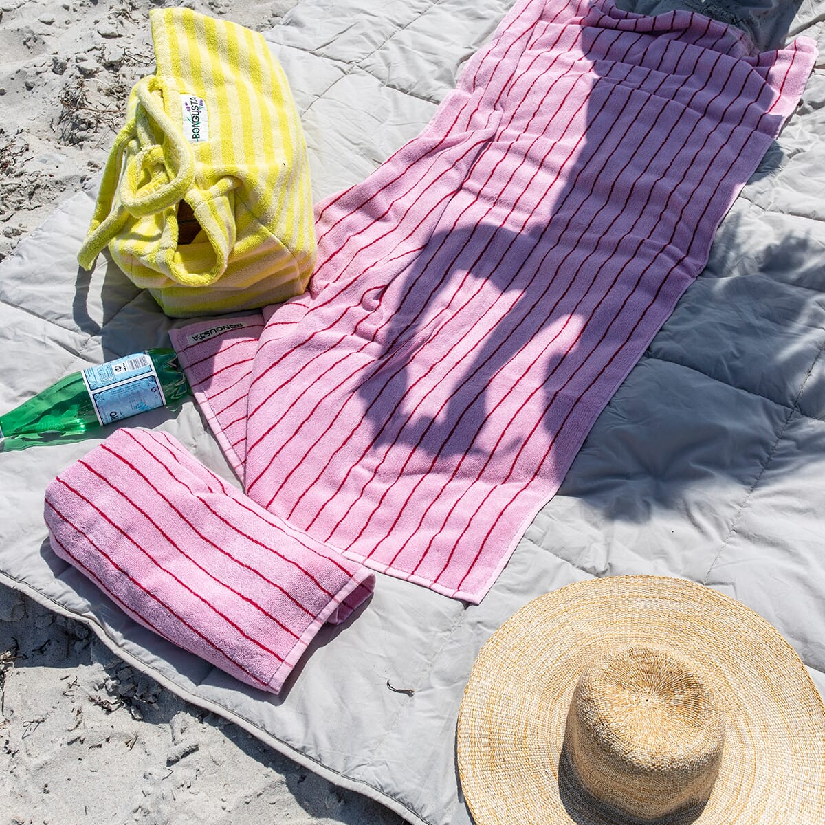 Badehåndkle XL Pink/Red 100x150 - Bilde 3