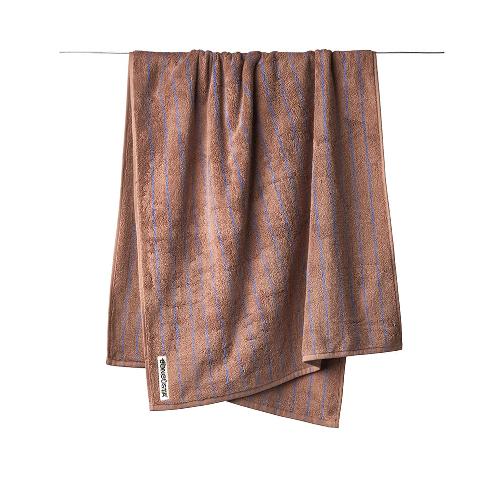 Badehåndkle Camel/Marine 70x140 - Bilde 5