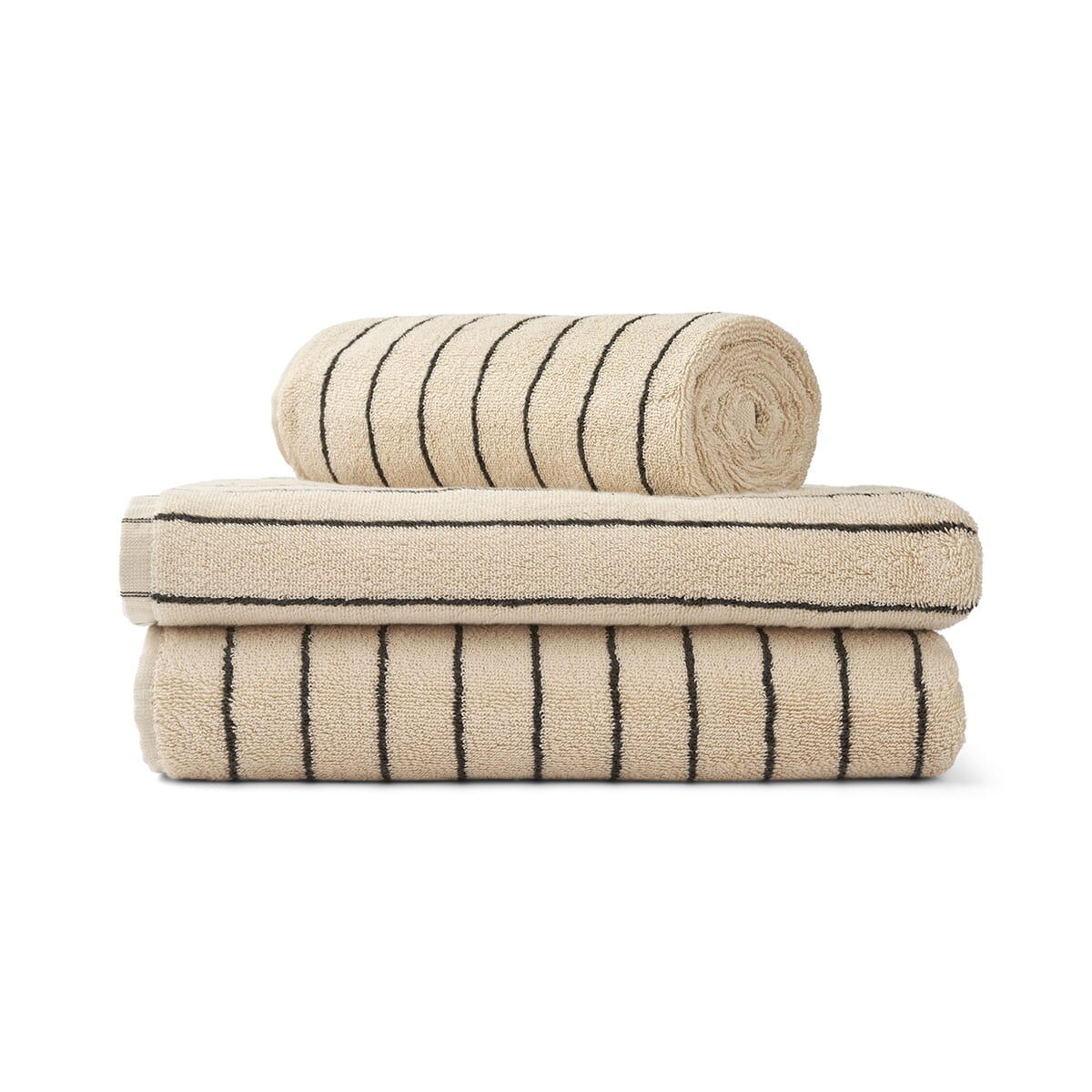 Badehåndkle XL Creme/Ink 100x150 - Bilde 2