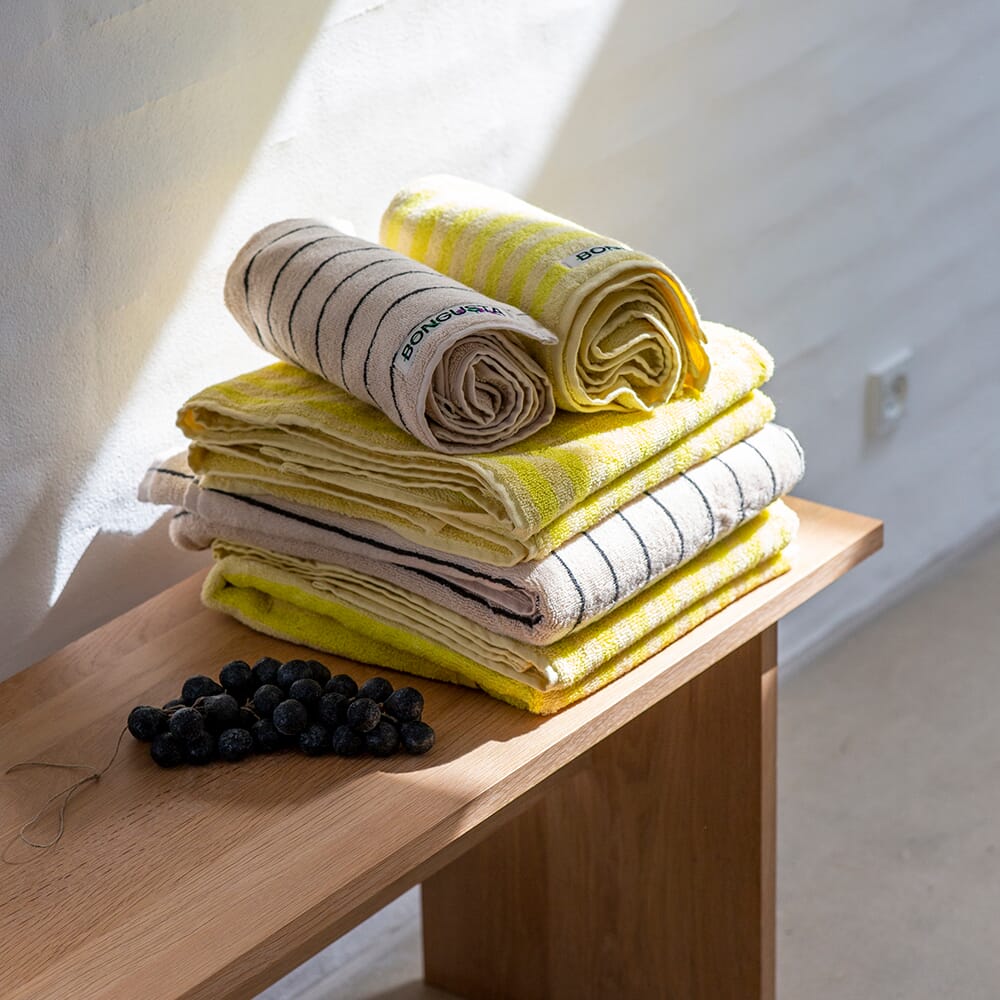 Badehåndkle XL Prestine/Yellow 100x150 - Bilde 4