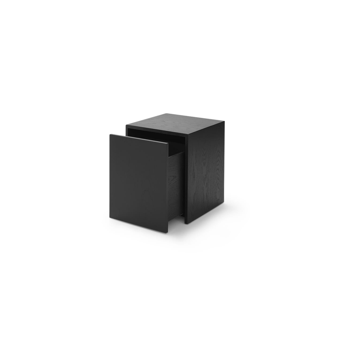 Mass Sidebord m/Skuff Svart Eik - Hovedbilde