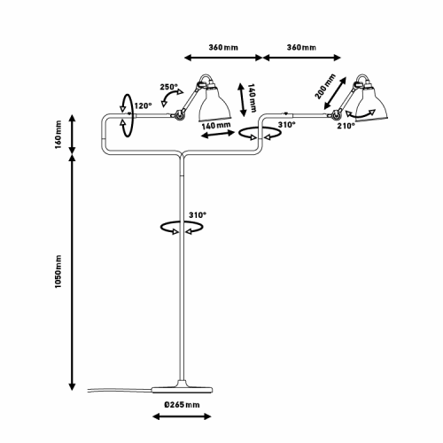 Gulvlampe No 411 - Bilde 7