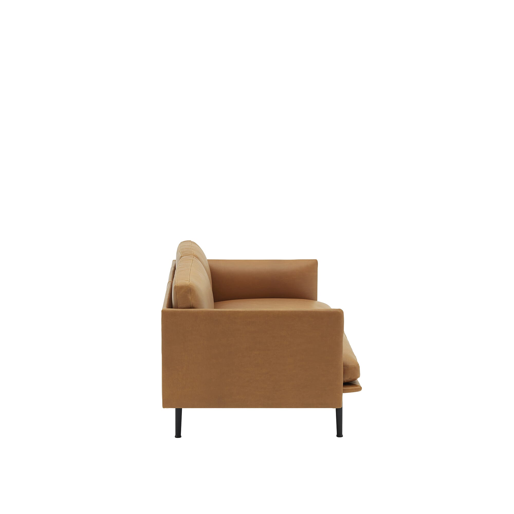 Outline Sofa 2 seter Skinn/Svart base - Bilde 3