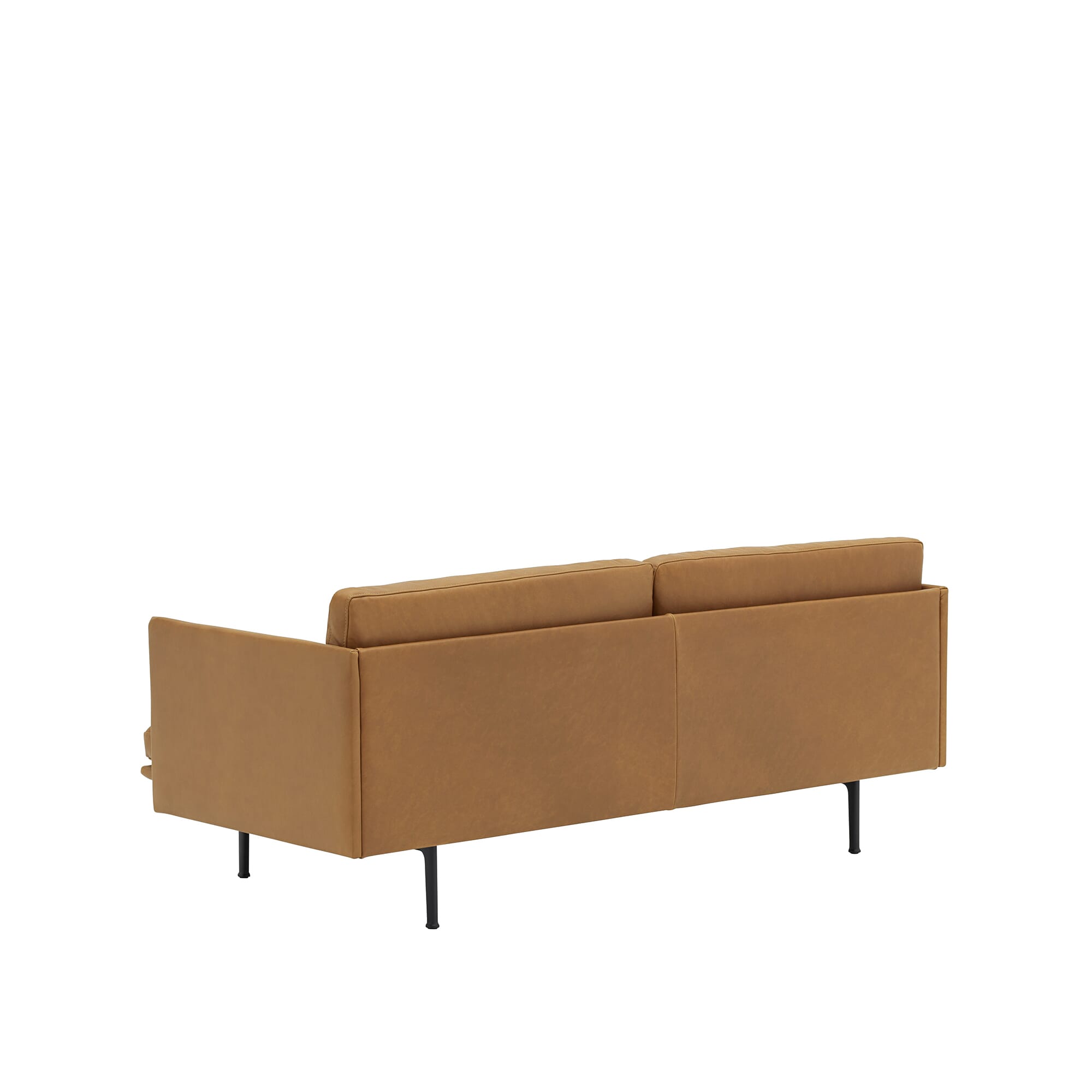 Outline Sofa 2 seter Skinn/Svart base - Bilde 4