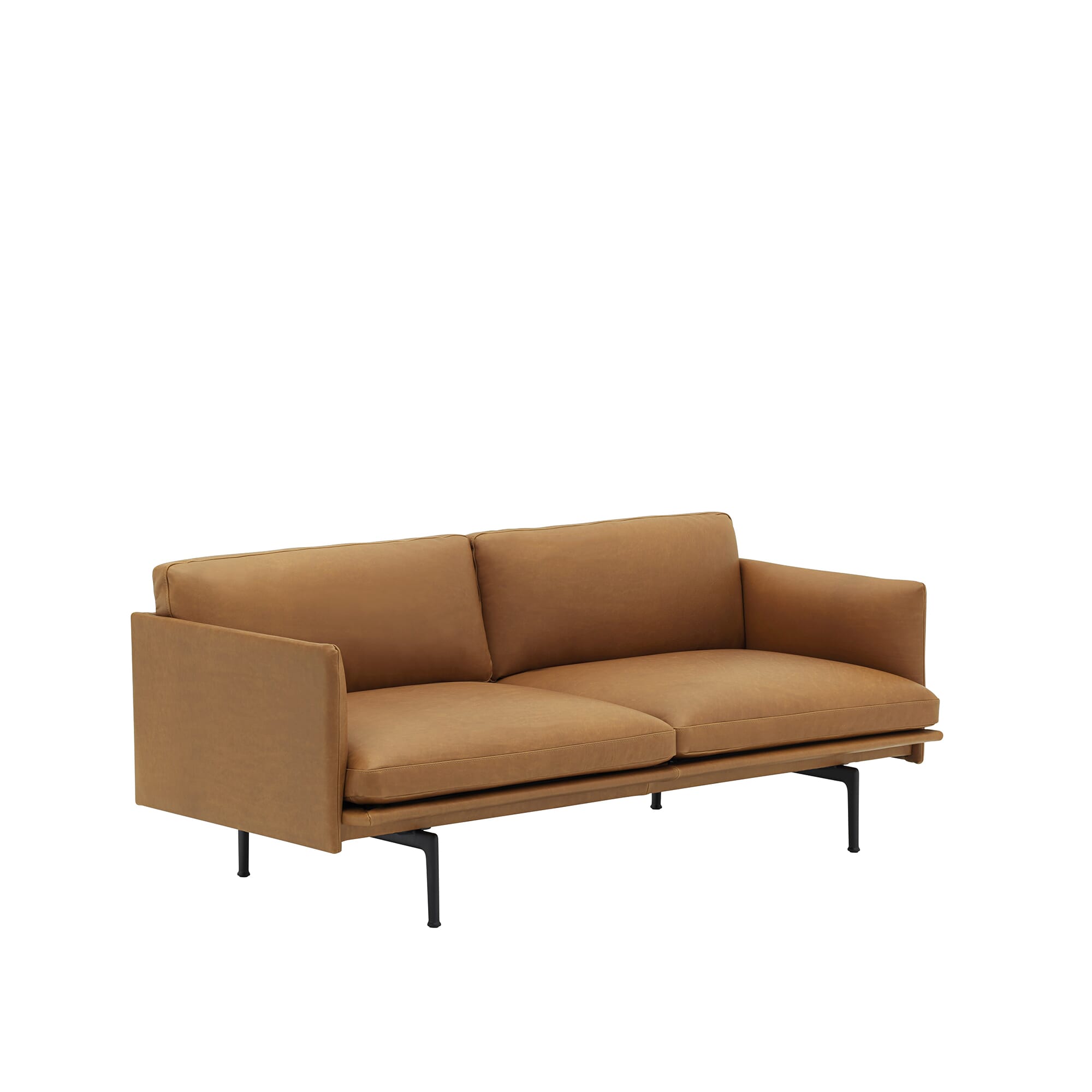 Outline Sofa 2 seter Skinn/Svart base - Bilde 2