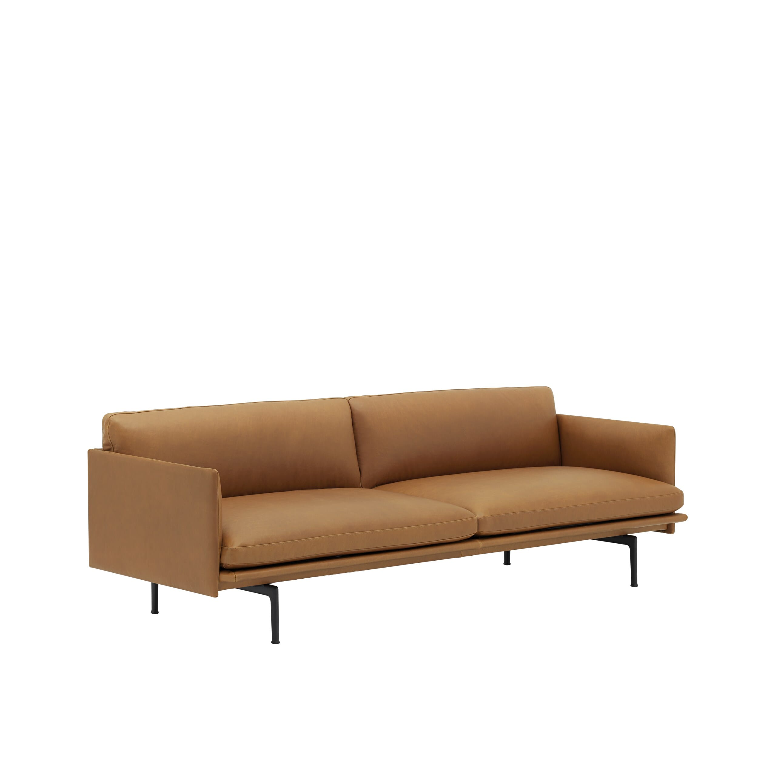 Outline Sofa 3 seter Skinn/Svart base - Bilde 8