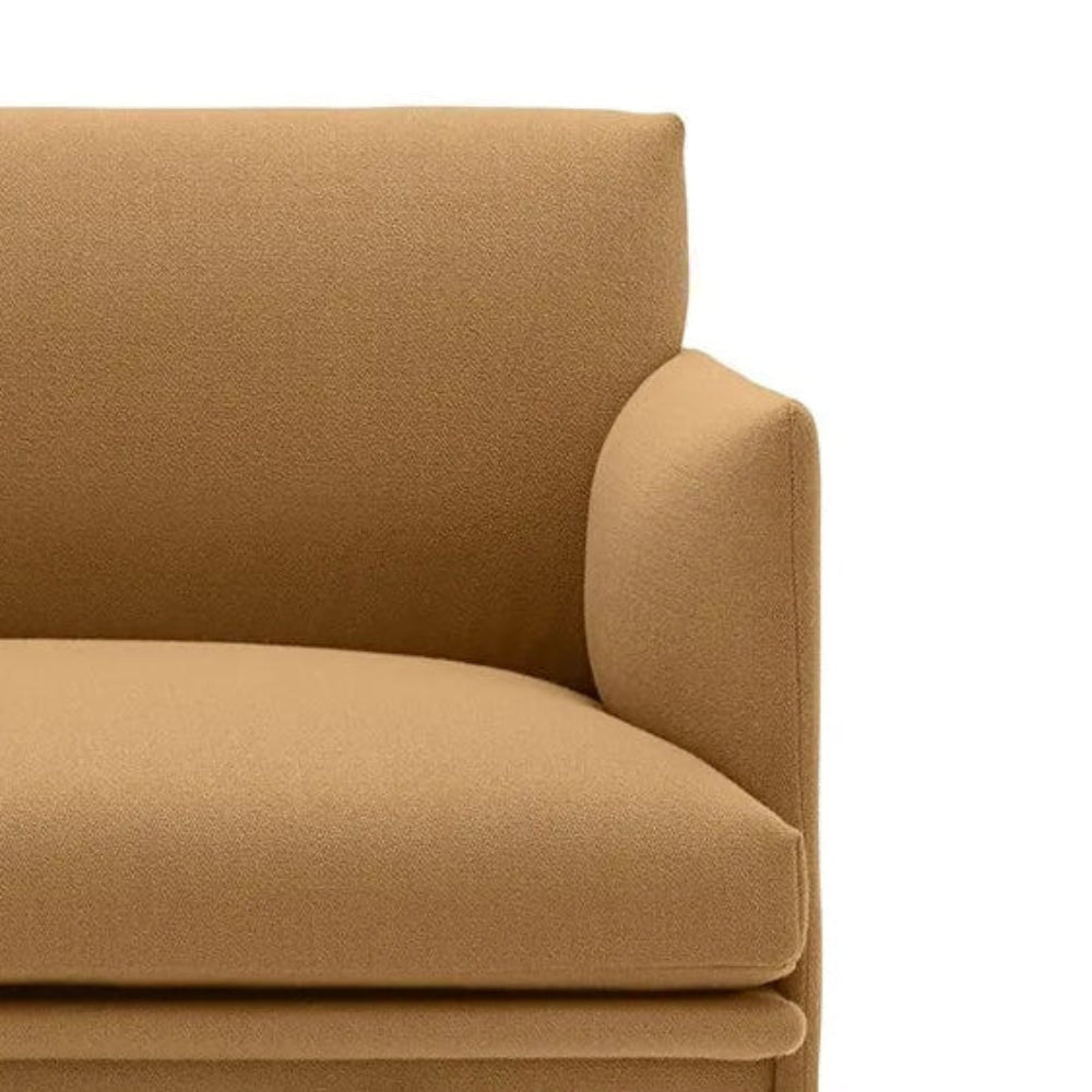 Outline Sofa 3 seter Stoff/Aluminum base