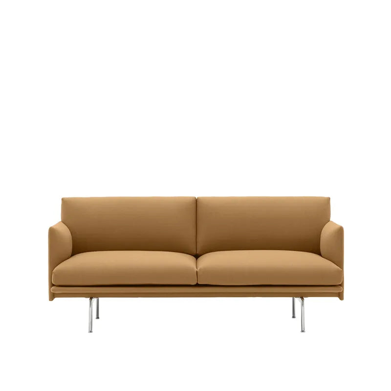 Outline Sofa 2 seter Stoff/Aluminum base
