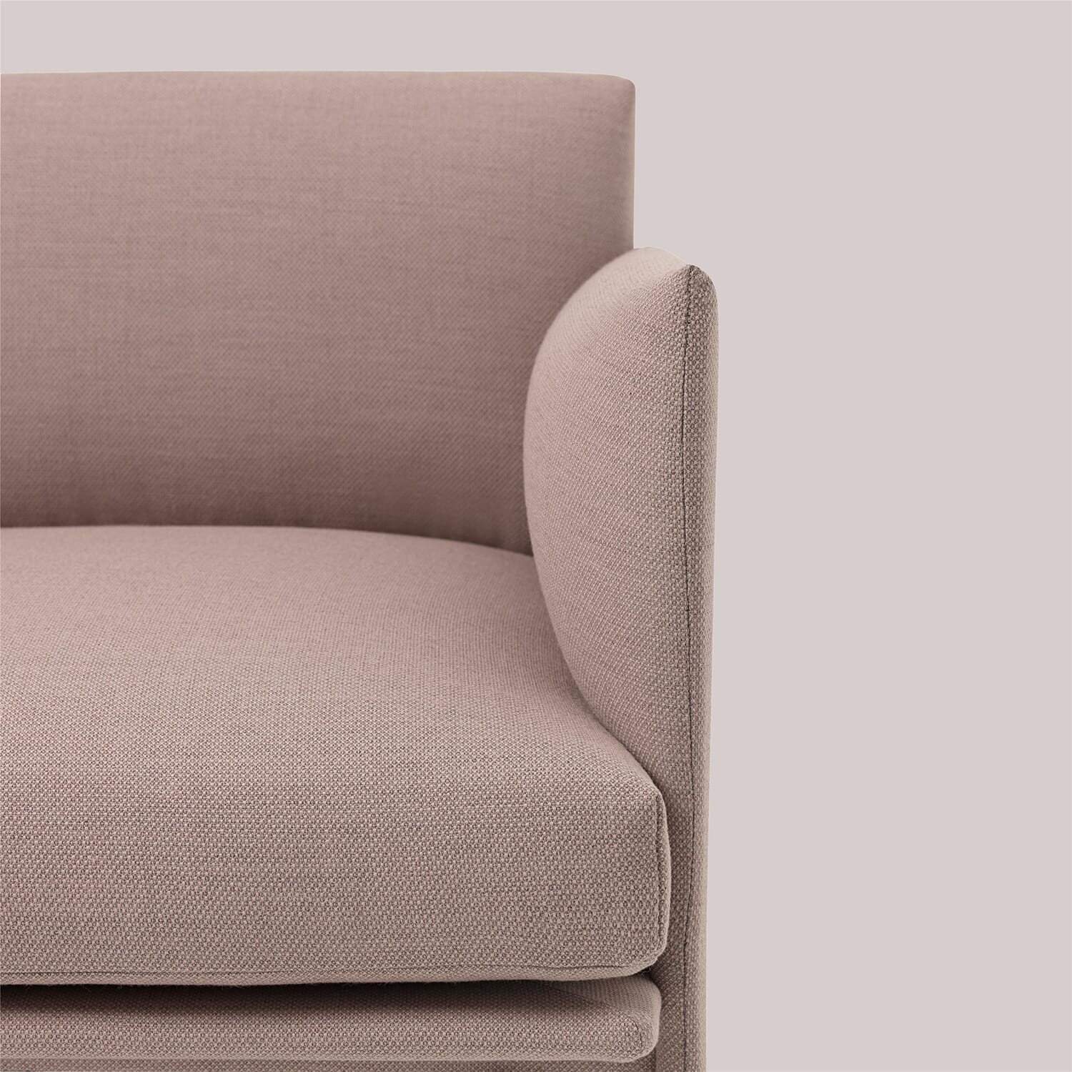 Outline Sofa 2 seter Stoff/Svart base - Bilde 4
