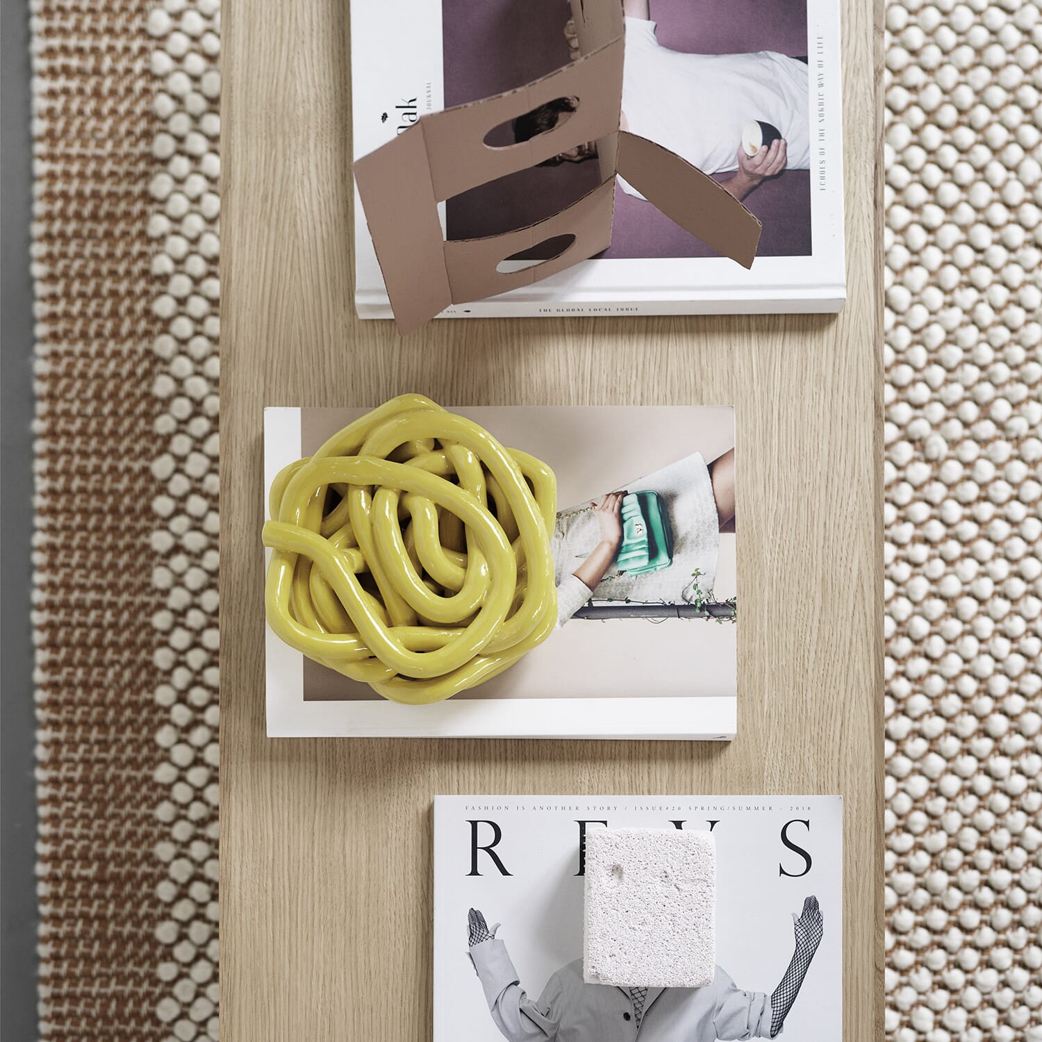 Pebble Rug Pale Burnt Orange - Bilde 6