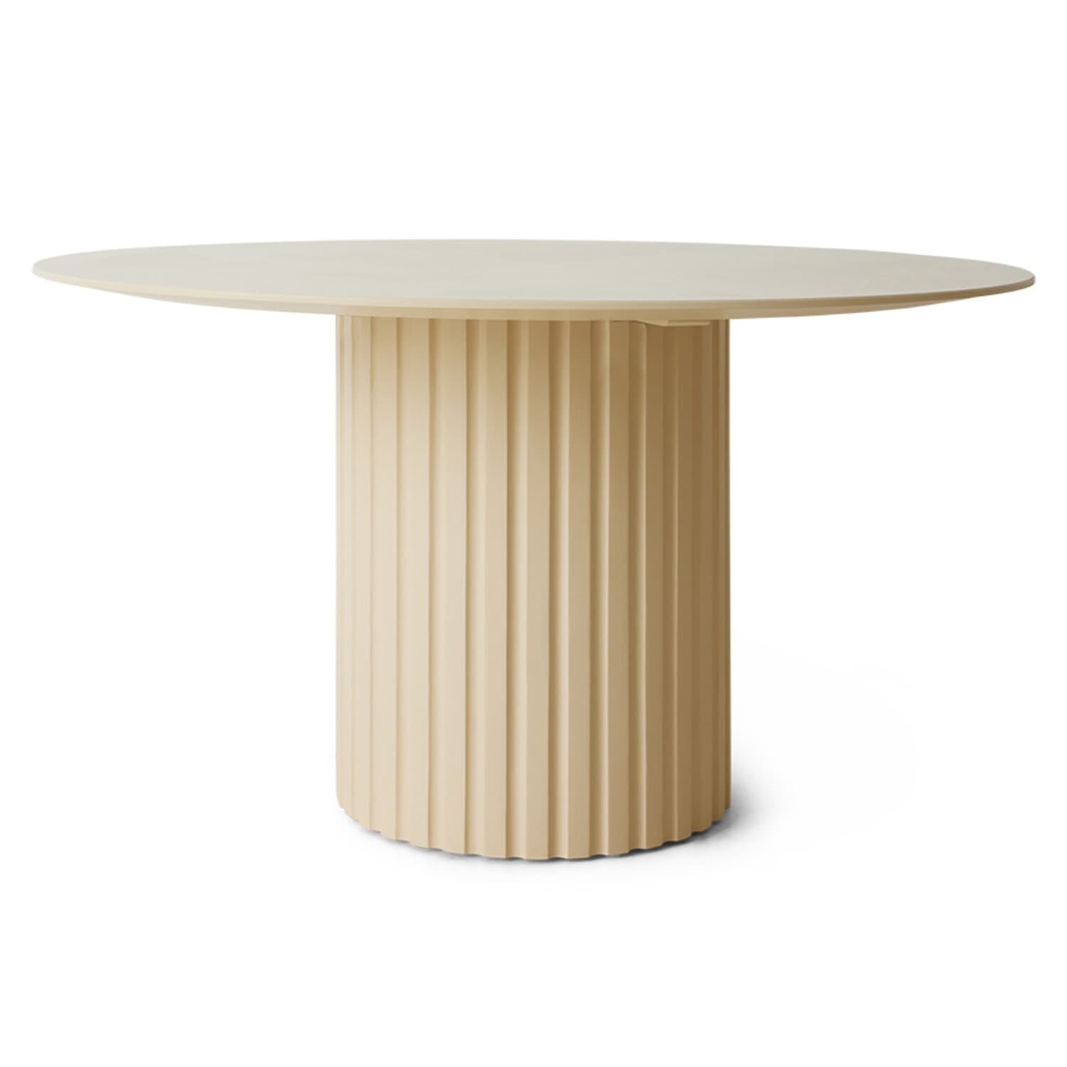 Pillar dining table round cream - Hovedbilde