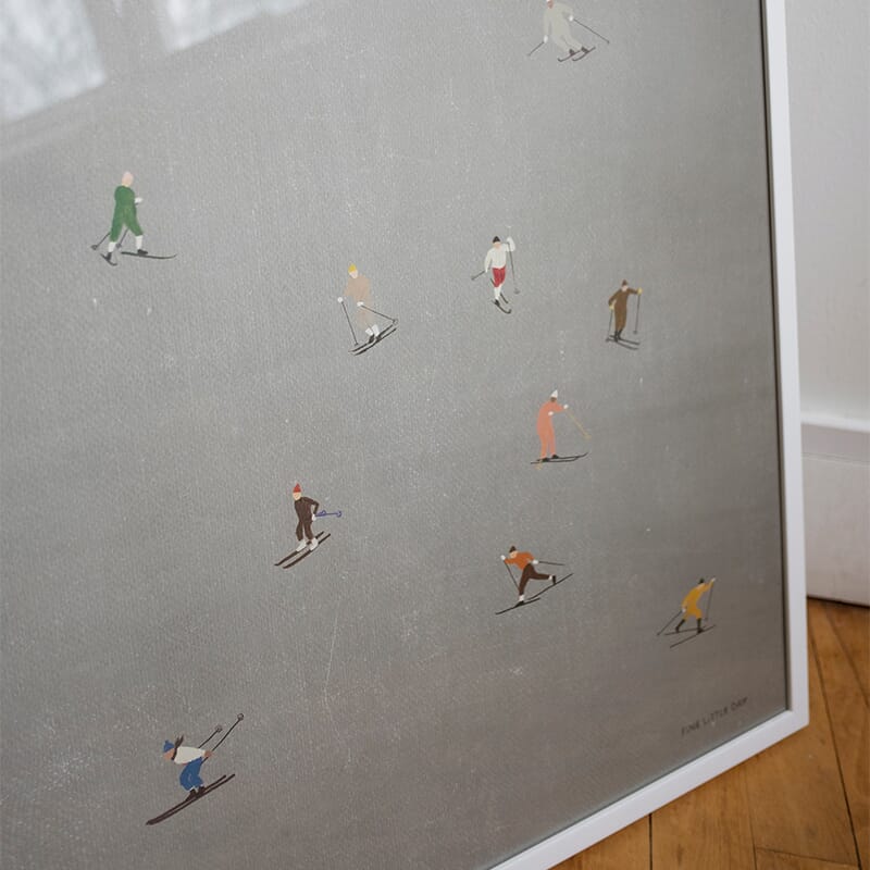 Poster Skiers 50x70 cm - Bilde 4