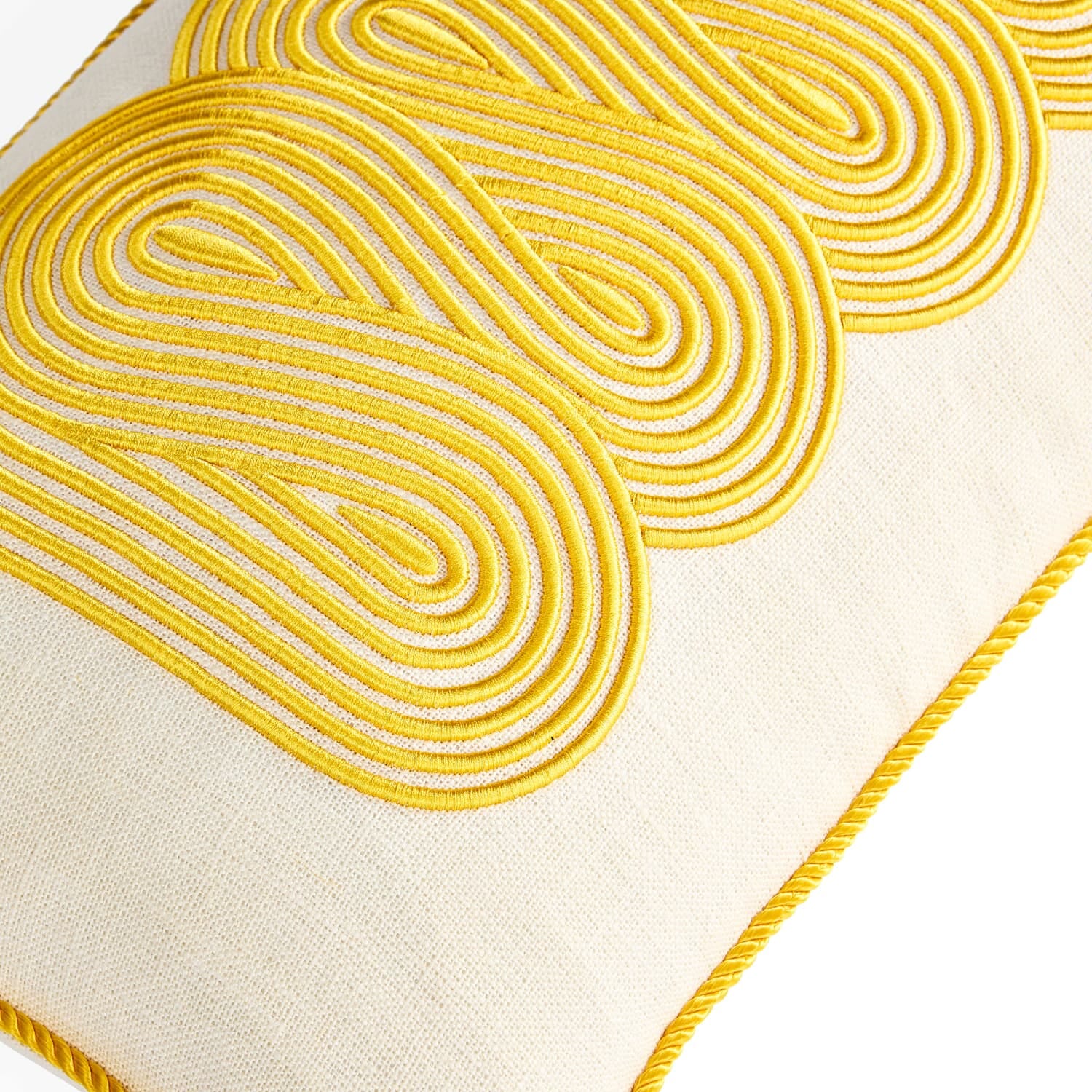 Pompiduo Path Pillow - Yellow