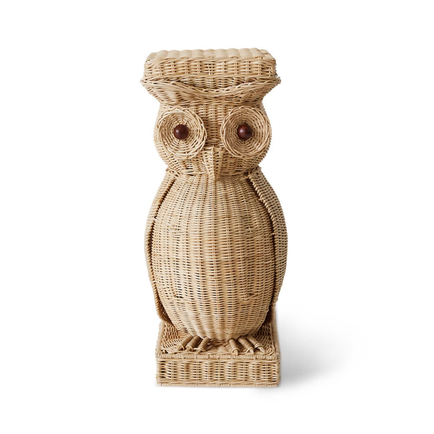 Rattan owl side table - Bilde 2