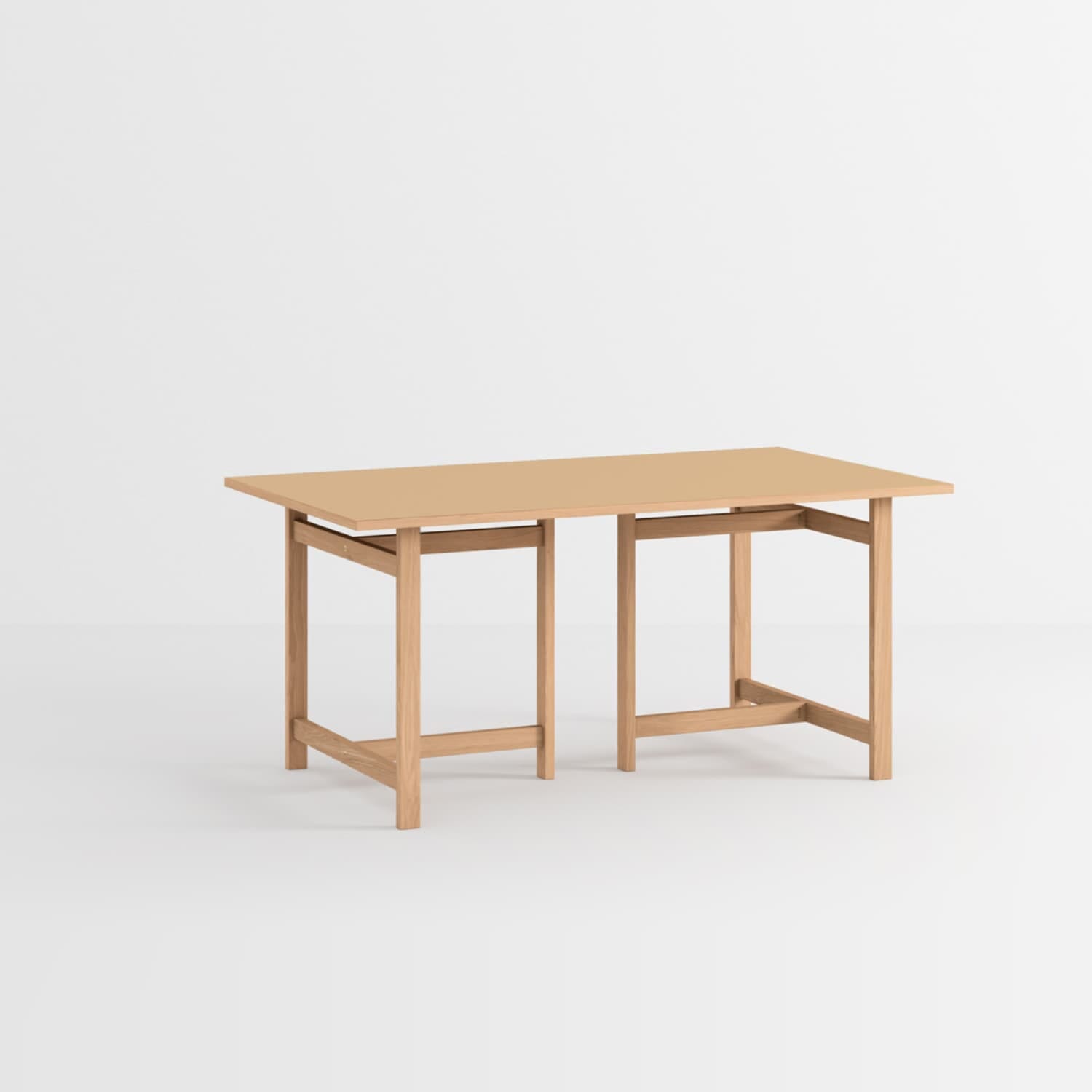 Rectangular Spisebord 160x90 Muted Peach