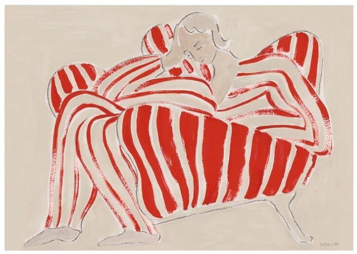 Poster Red Chair - 70x100 - Hovedbilde 1