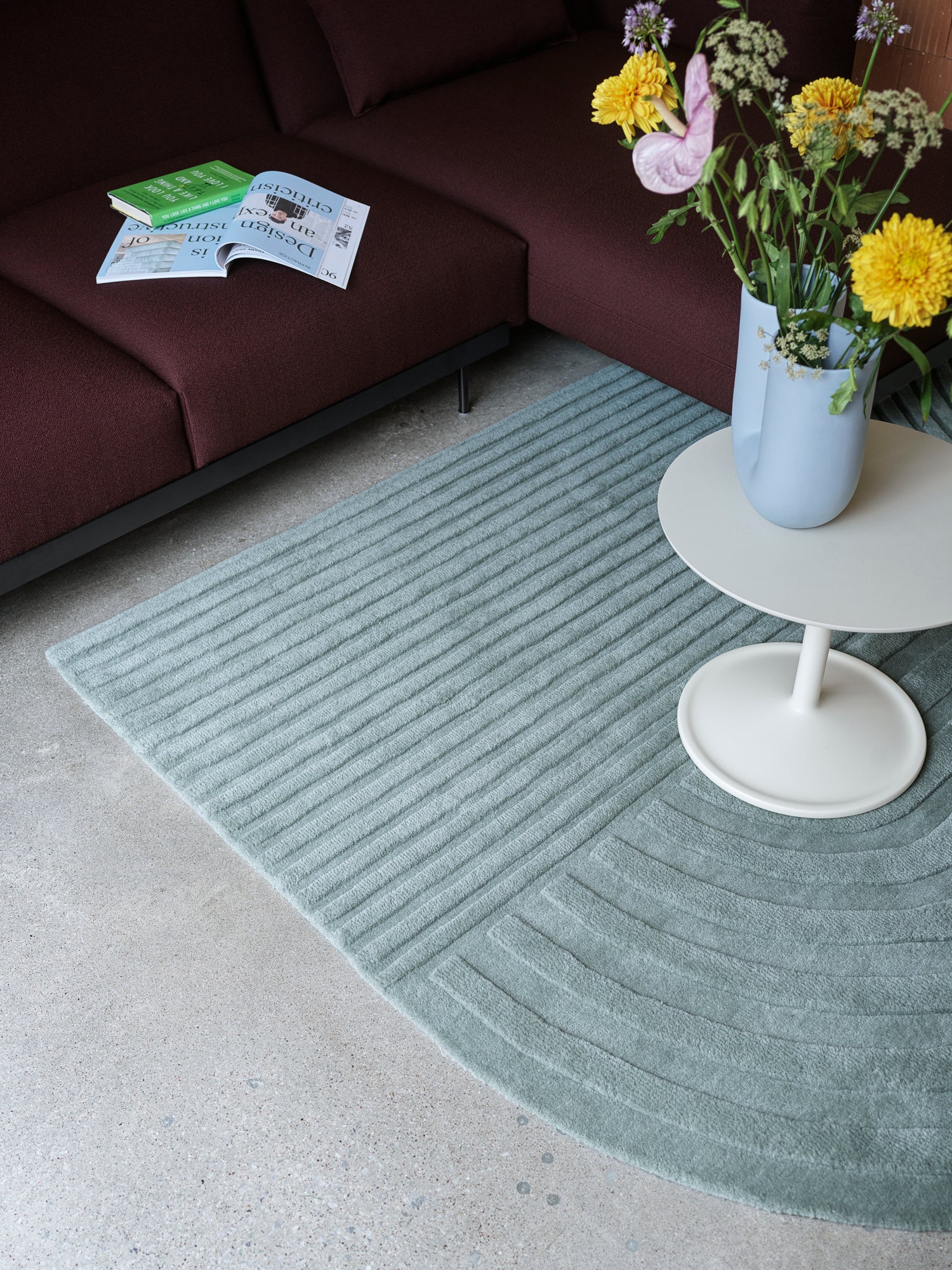 Gulvteppe Relevo Sage Green