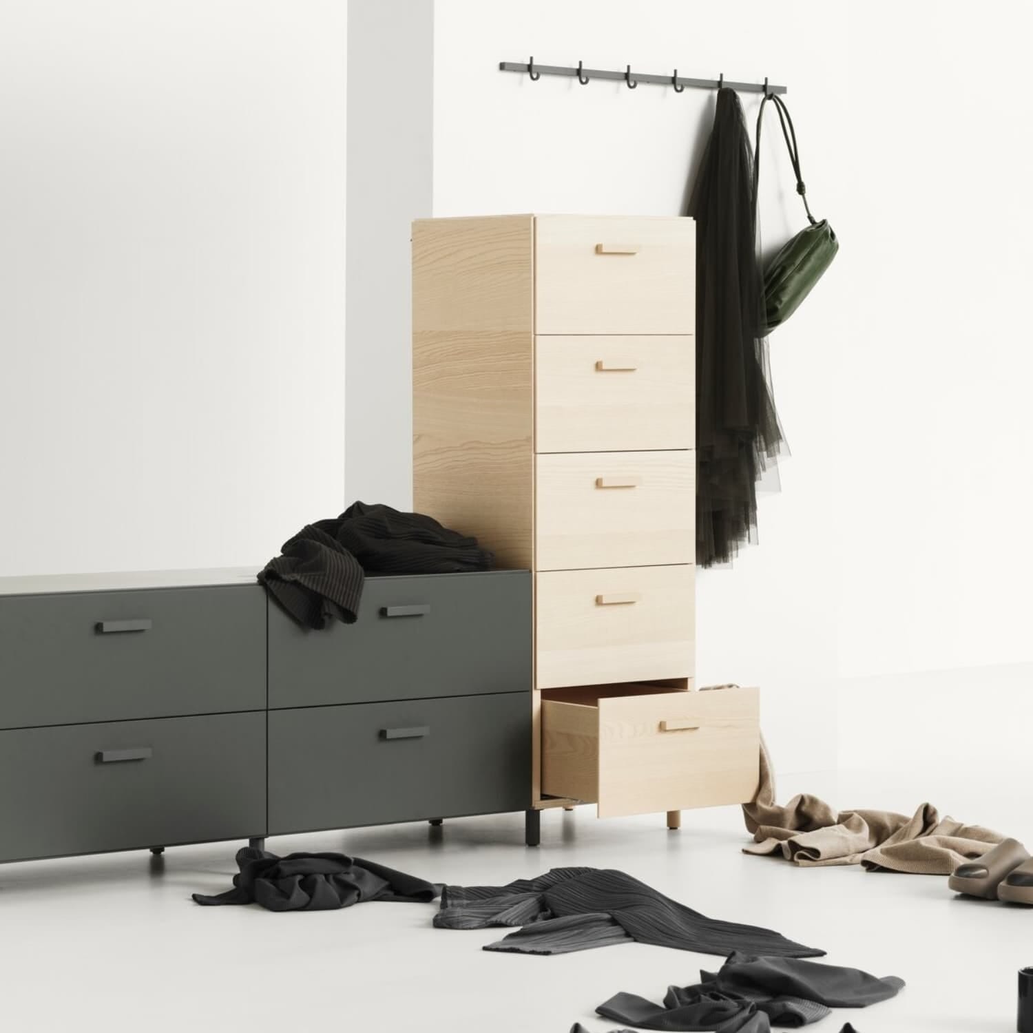 Relief Kommode Lav Grey