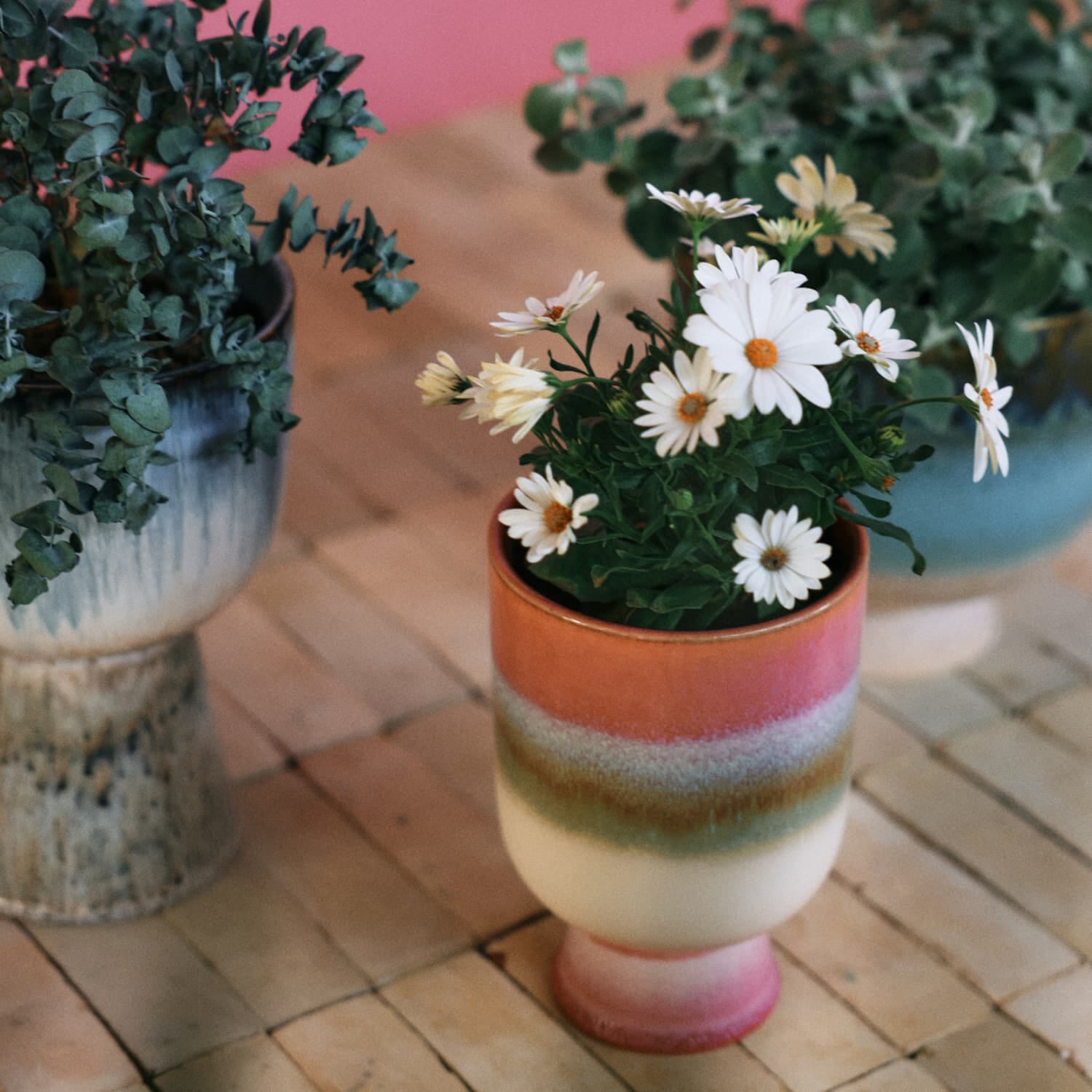 Retro flower pot rosefield - Bilde 2