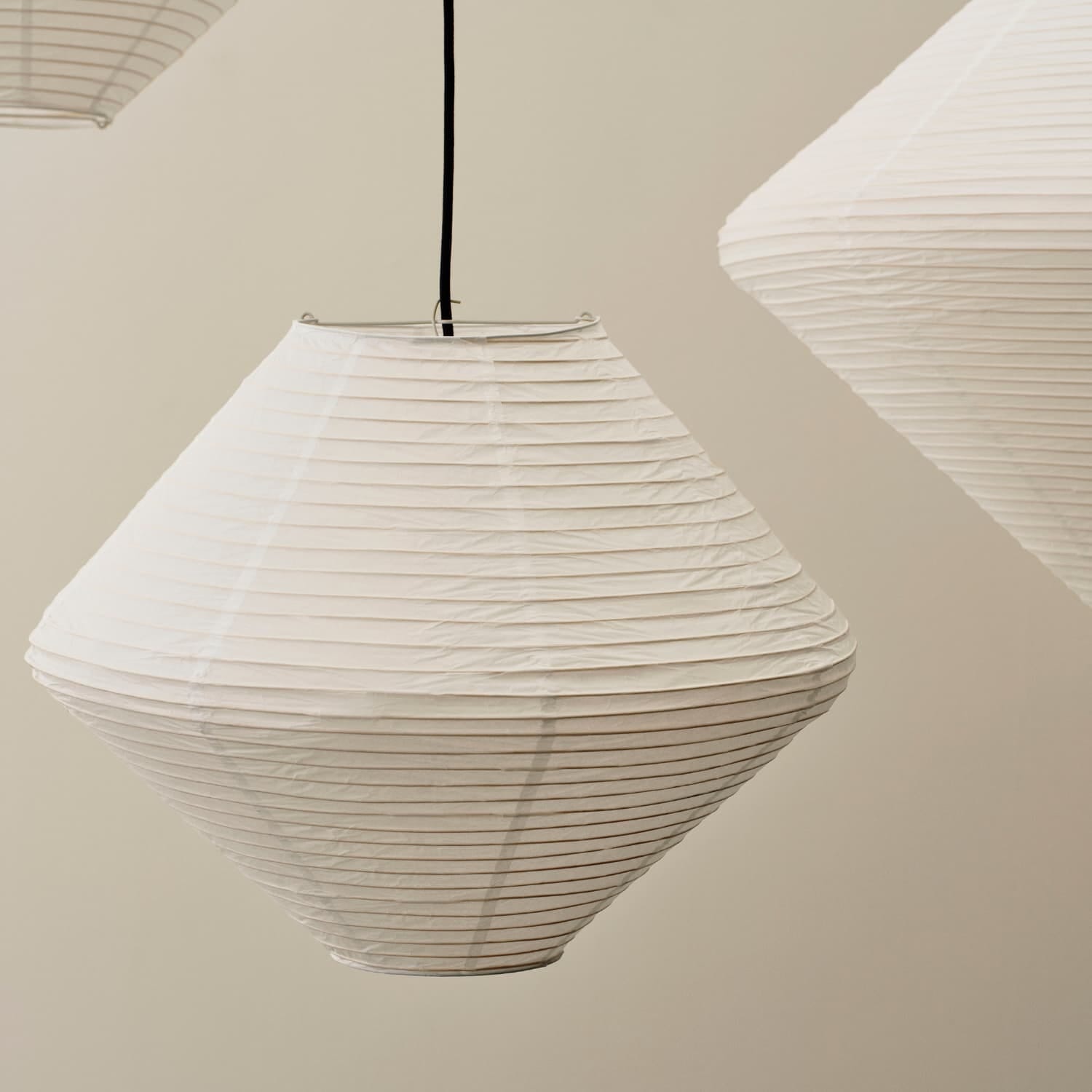 Rispapir Lampeskjerm Diamond Ø50