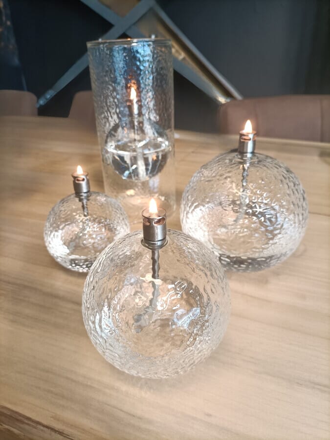 Oljelampe Hammered Klar Ø:9 - Bilde 3