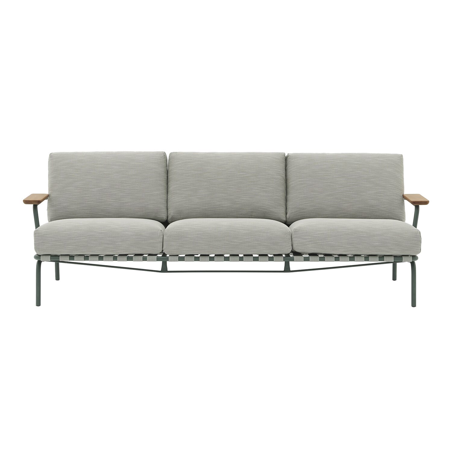 Settle Sofa / 3-Seater - Ribbed Weave 2/Dark Green - Hovedbilde
