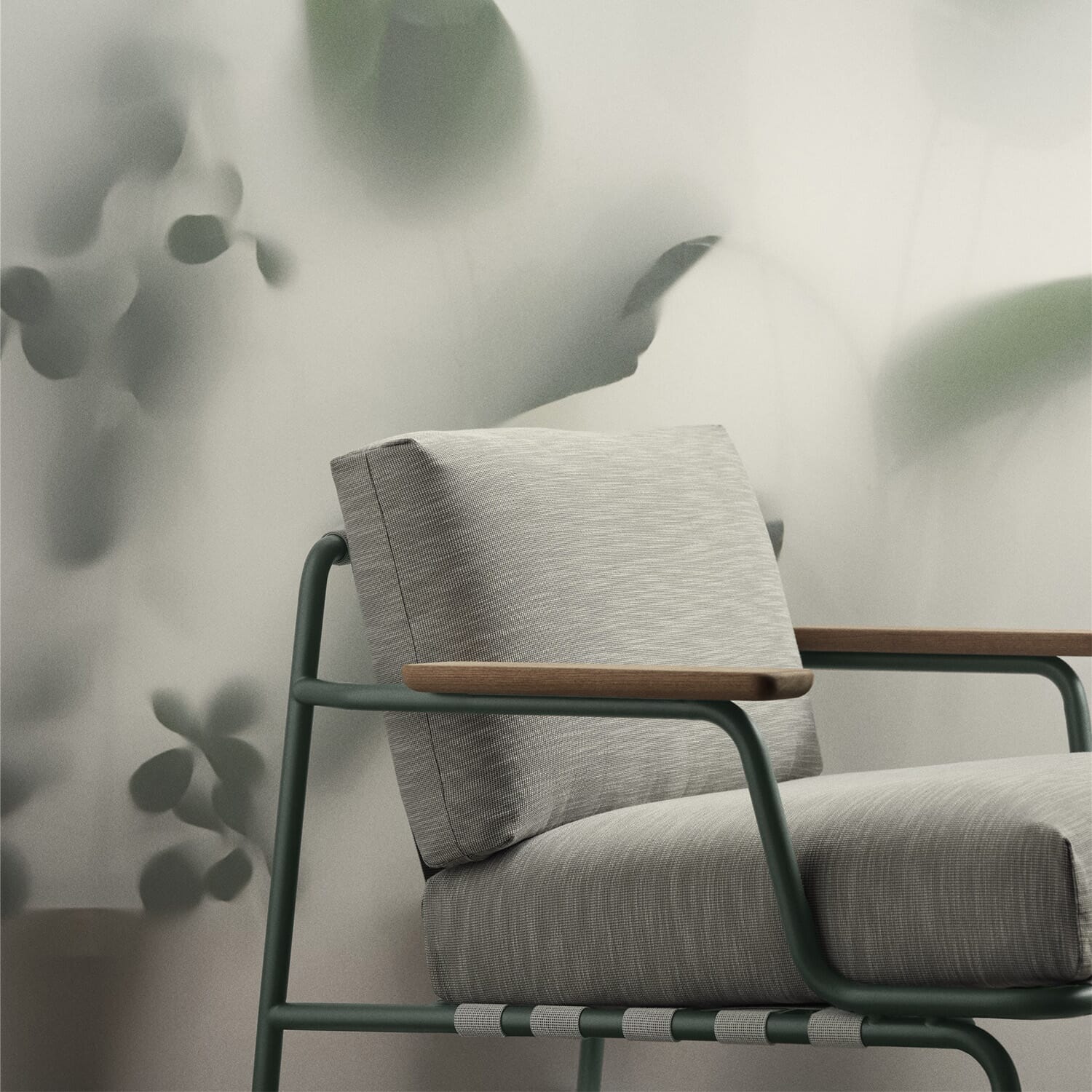 Settle Lounge Chair - Ribbed Weave 2/Dark Green - Bilde 5