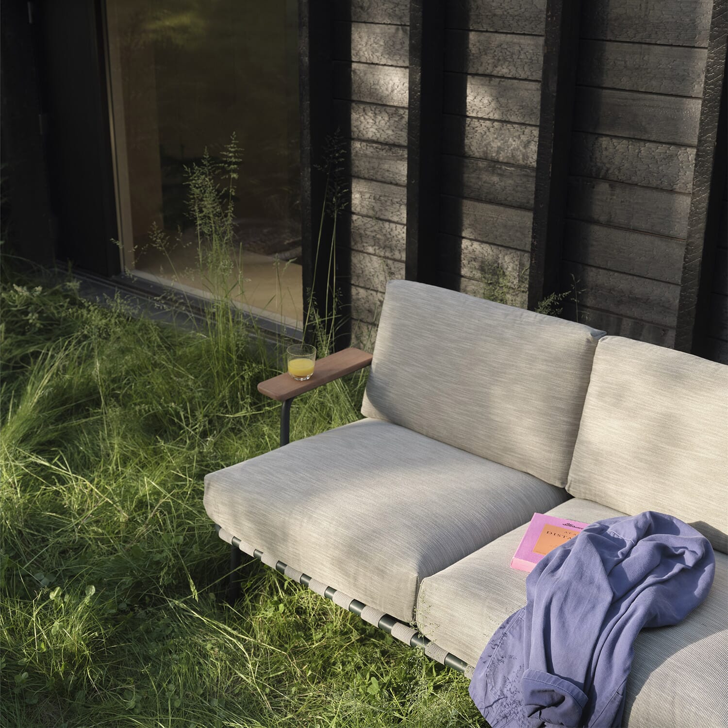 Settle Sofa / 2-Seater - Ribbed Weave 2/Dark Green