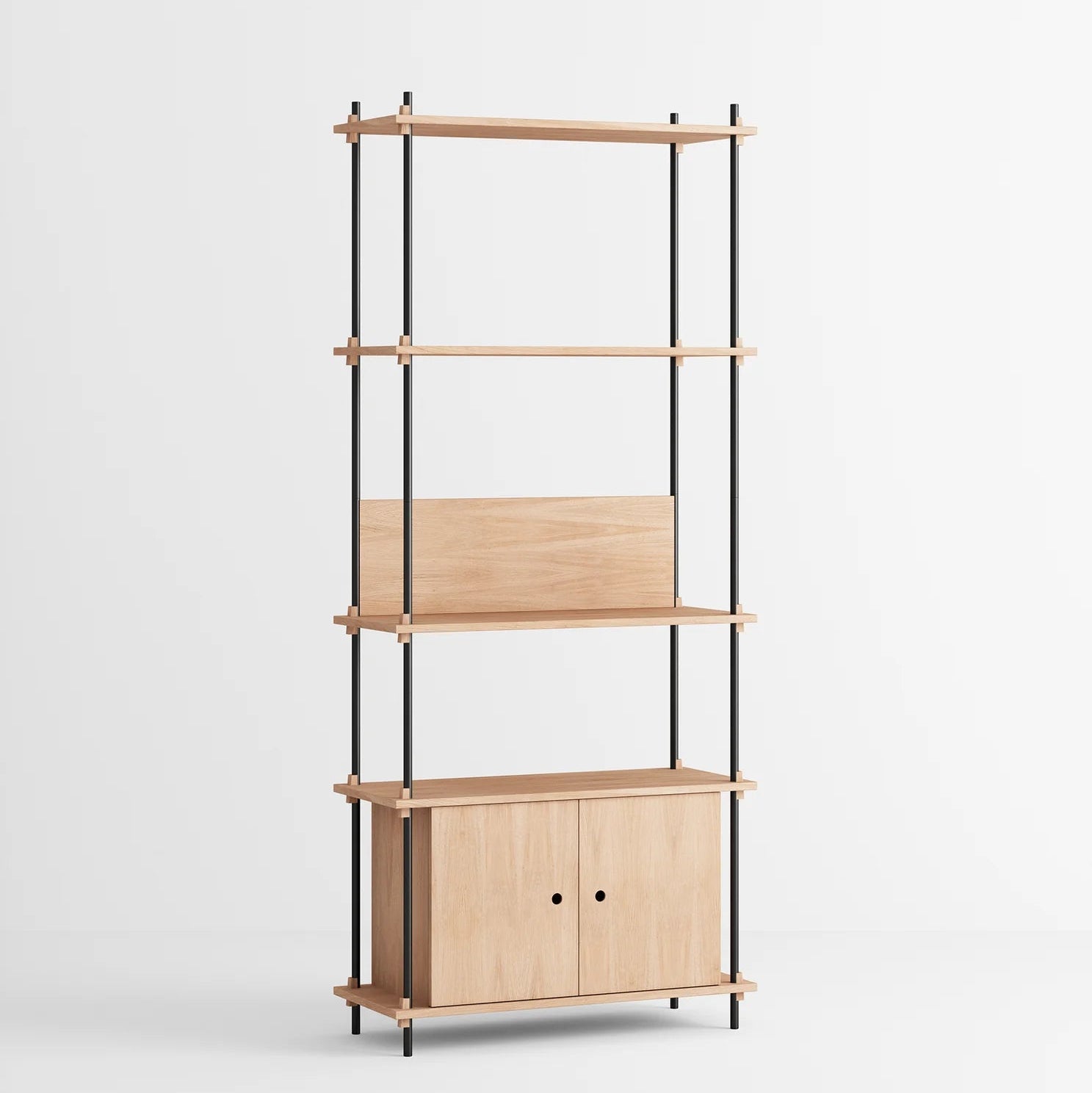 Moebe hylle med skap 200x86