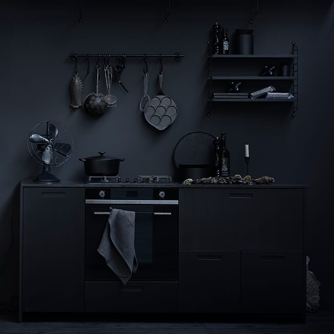 String Pocket Hylle Svart/Svart Ask - Bilde 3