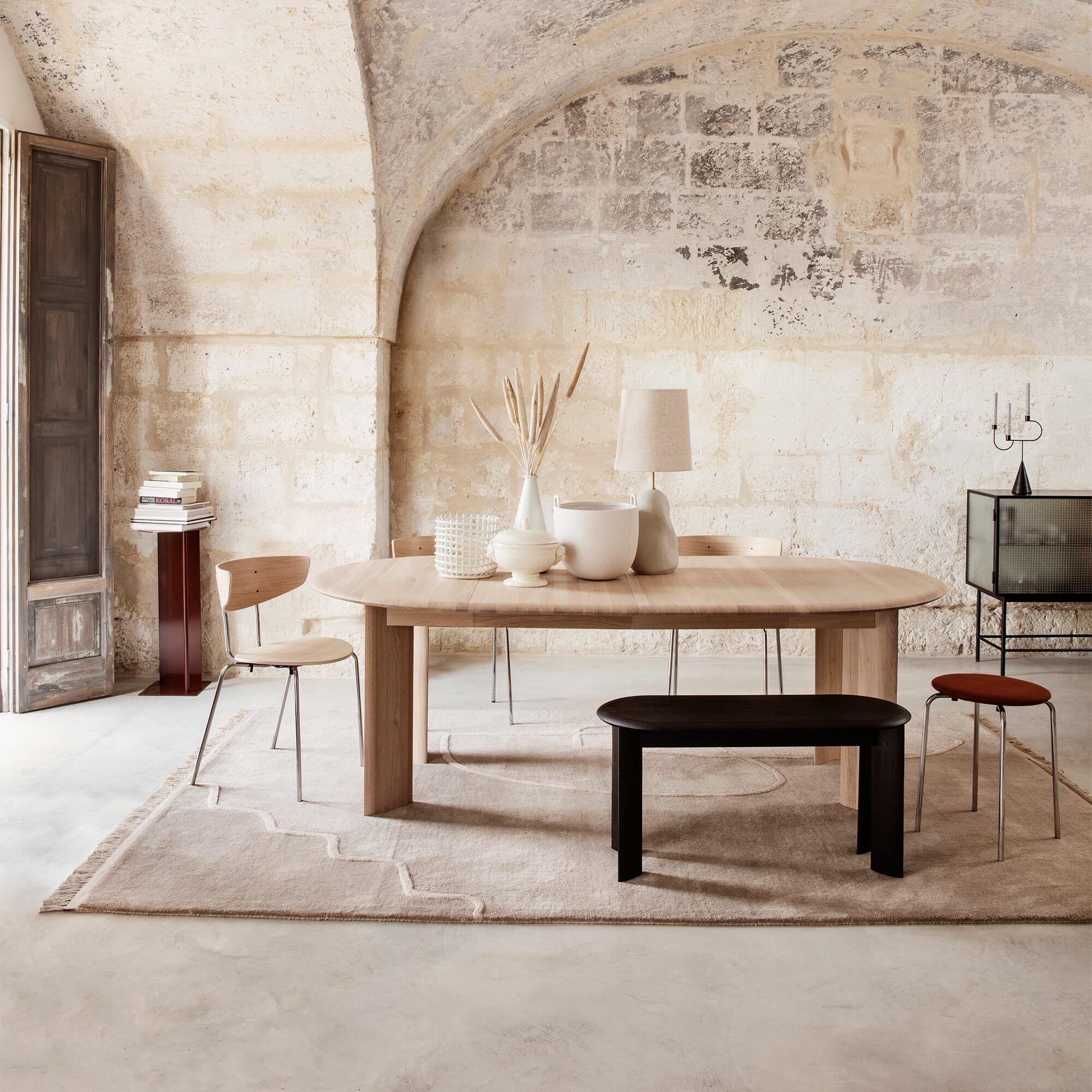 Spisebord Bevel m/Uttrekksplate x2 Eik inpirasjon