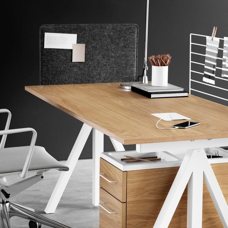 Skrivebord Works Hvit Ramme - Bilde 2