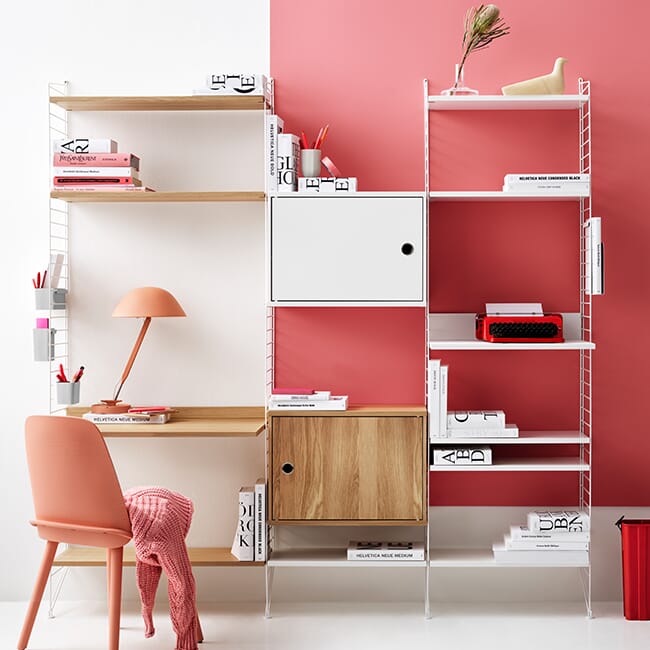 String Veggreol m/skrivebord 200x200