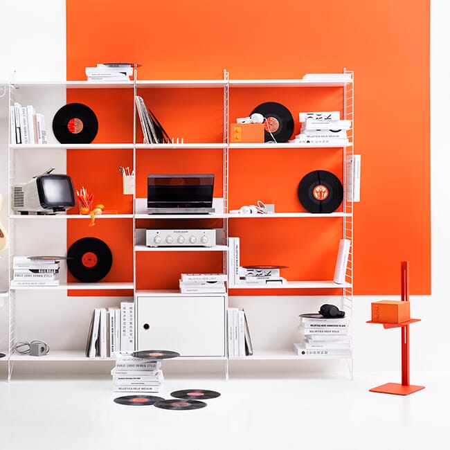 String Veggreol m/mediehylle 220x200