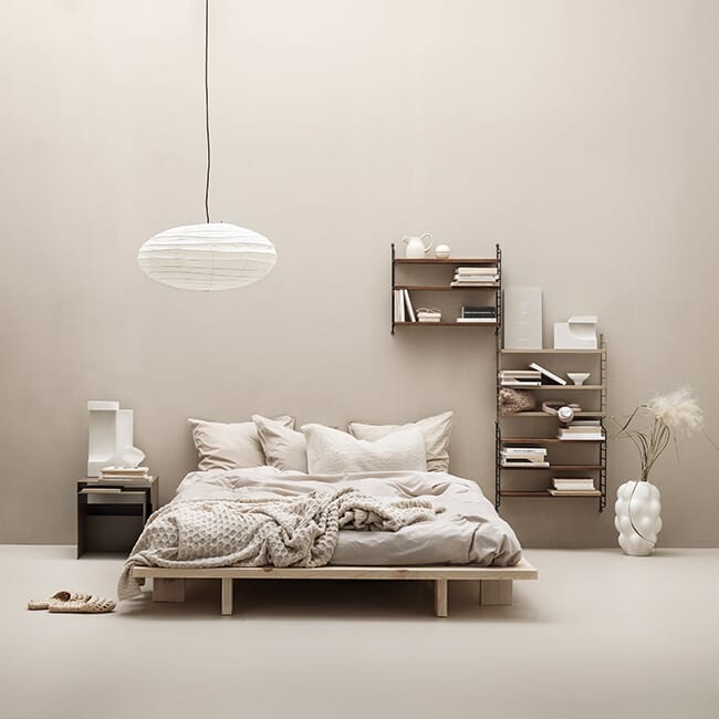 String Vegghengt Nattbordshylle 60x50