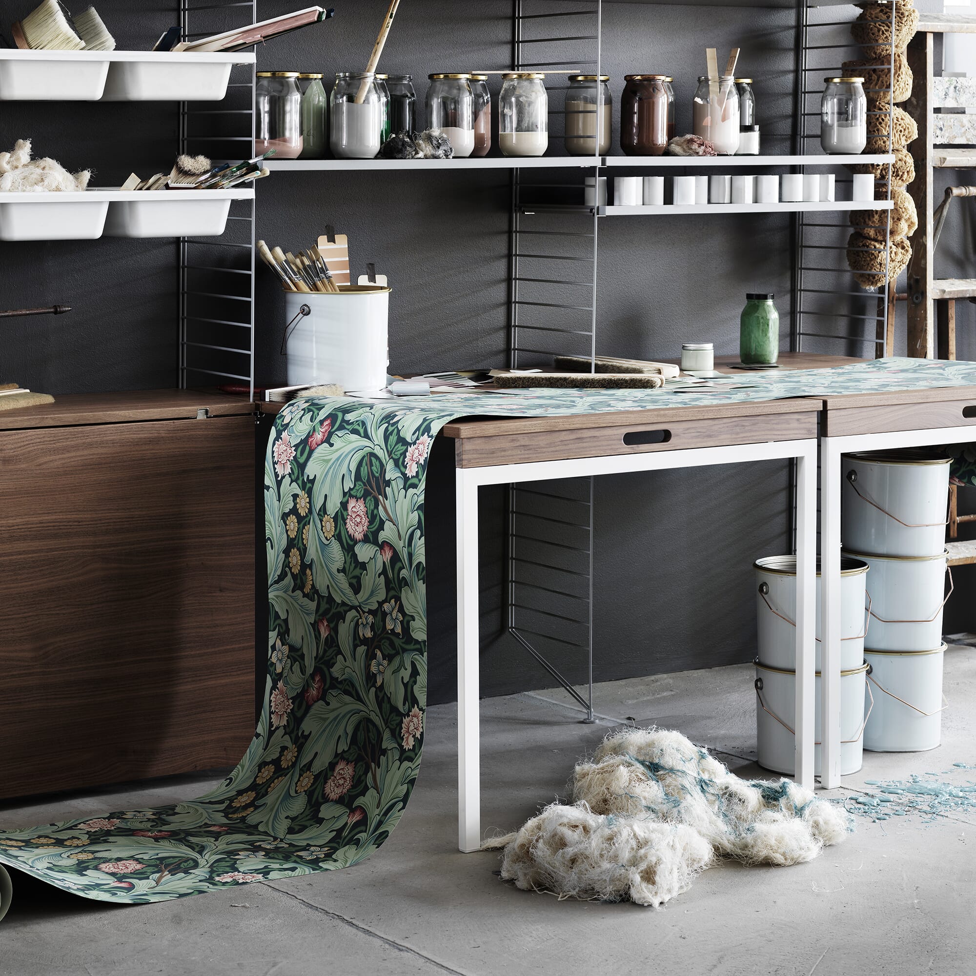 String Arbeidsplass m/klaffebord 140x200