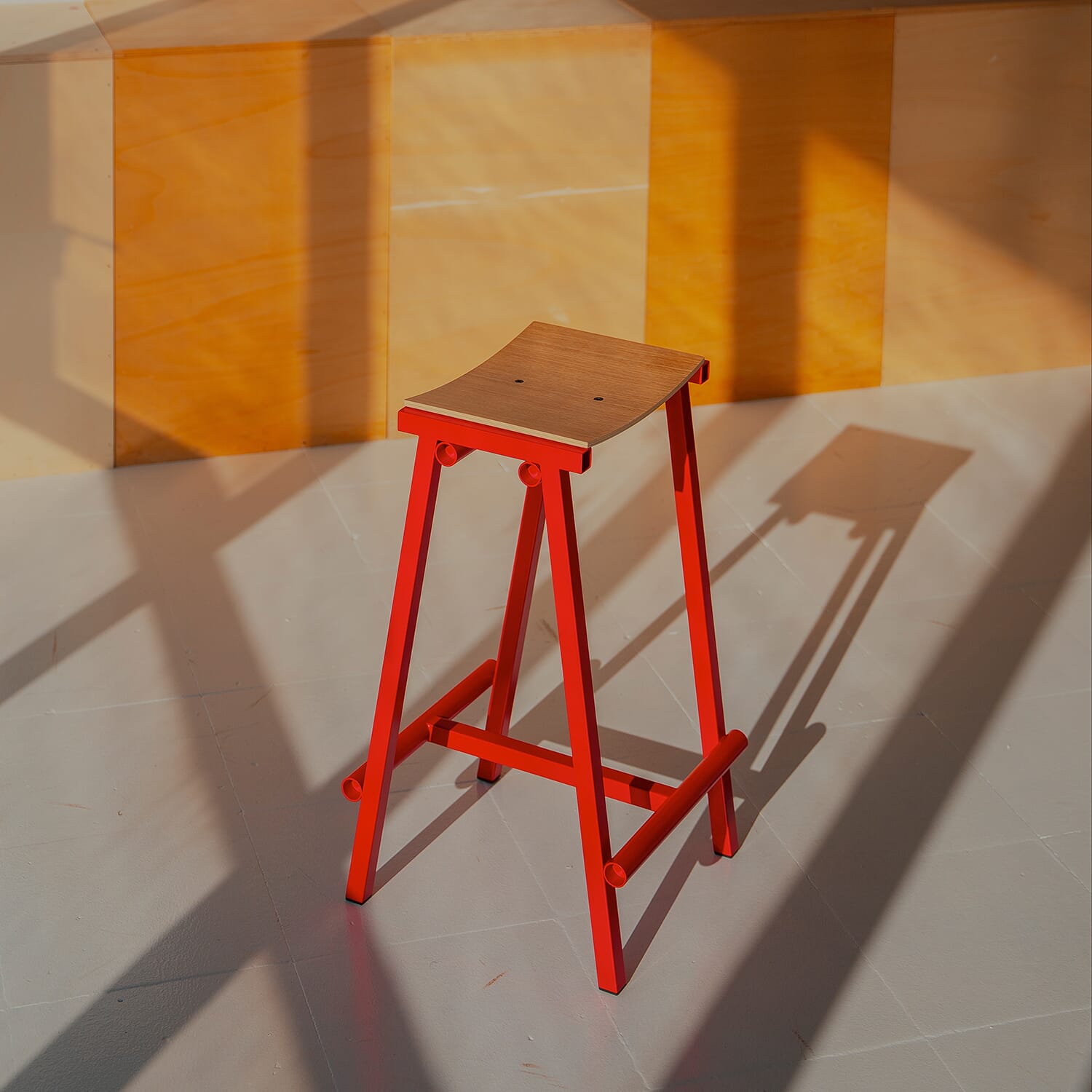 Barstol Taburet 8 Signal Red - Bilde 8