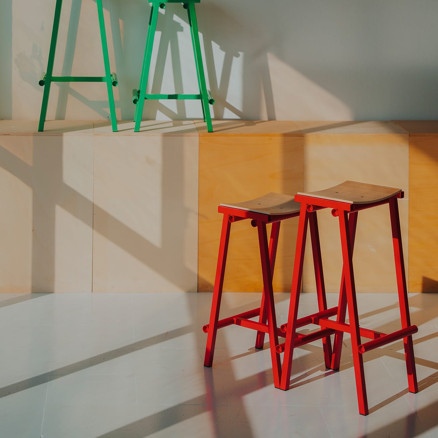 Barstol Taburet 8 Signal Red - Bilde 11