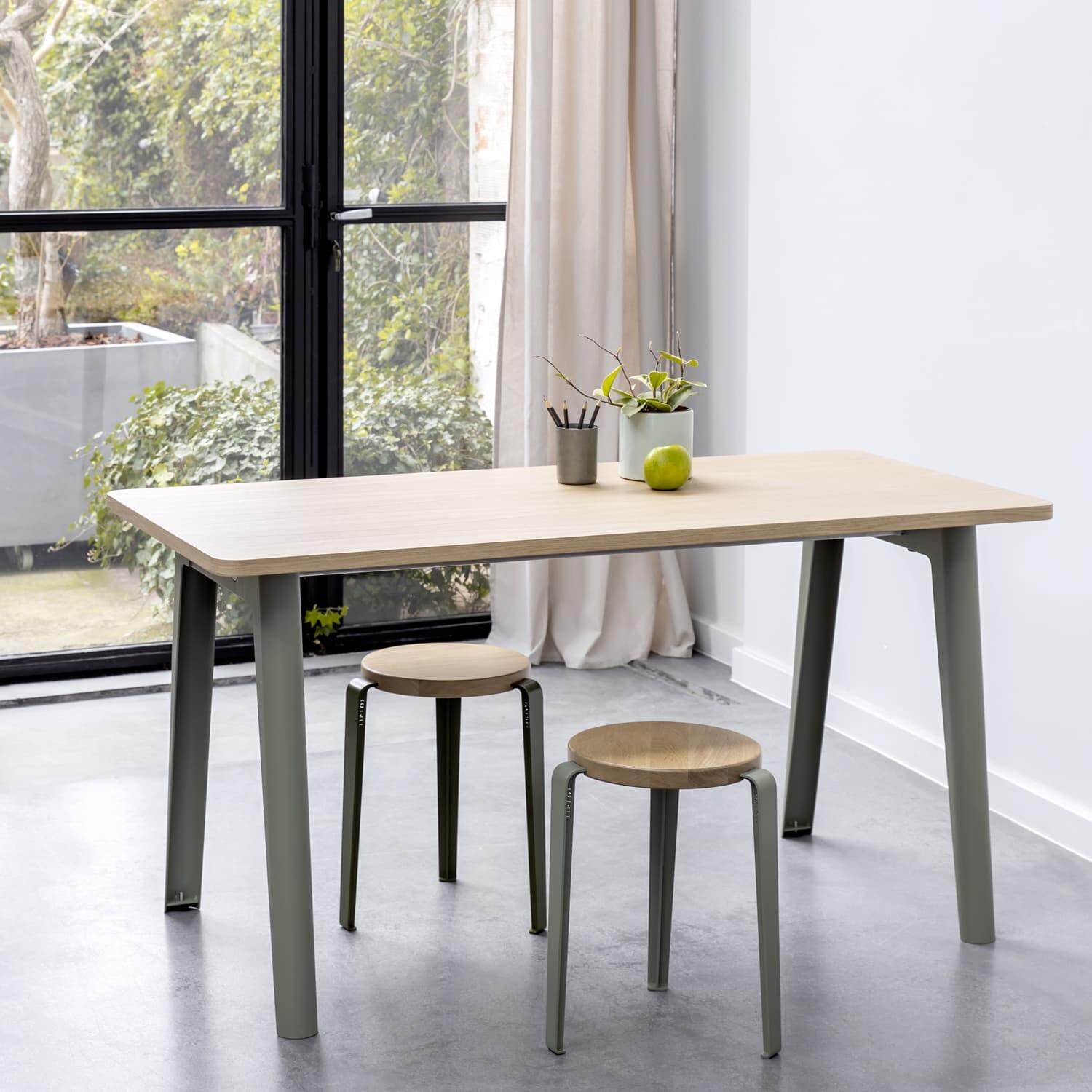 Stol Lou Oak/Eucalyptus Grey - Bilde 5