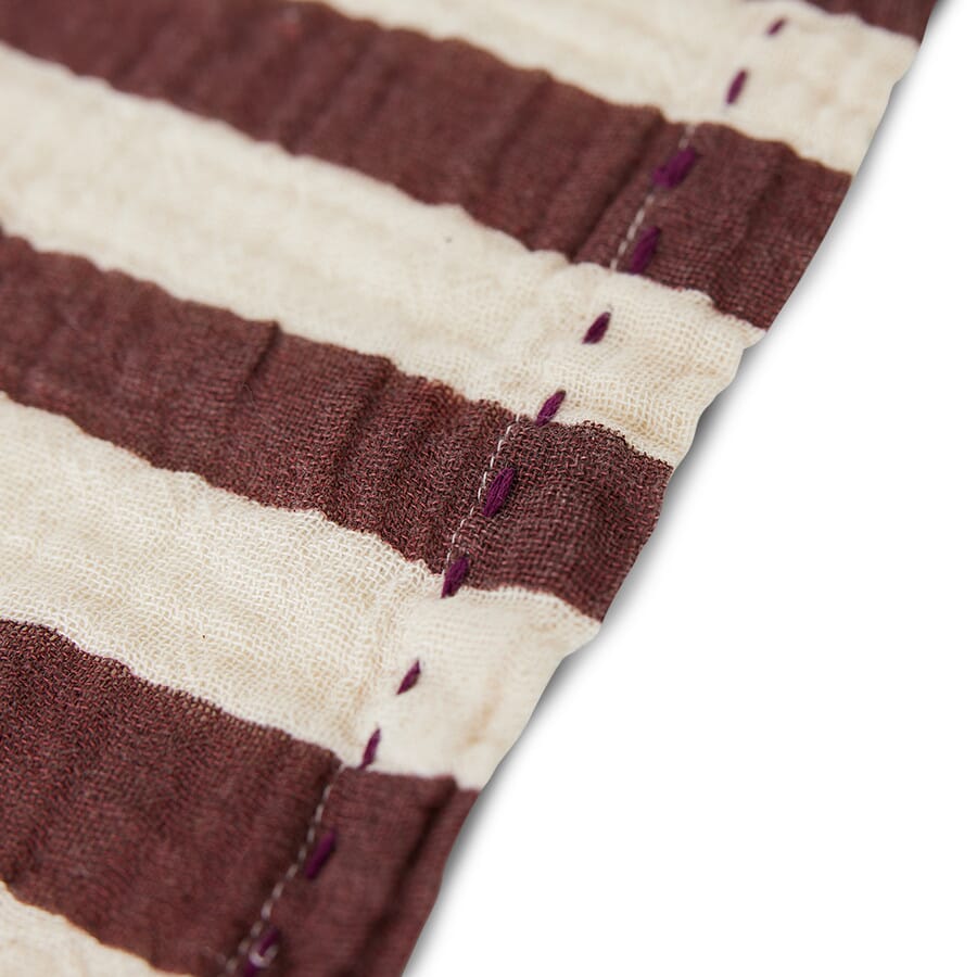 2 stk | Tøyserviett Striped Burgundy - Bilde 7