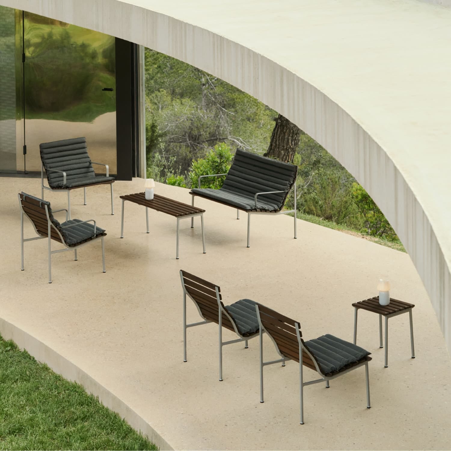 Quilted Lounge Chair Black - Bilde 4