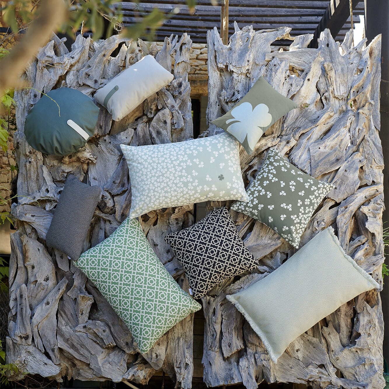 Trefle Utendørspute Ice Mint 68x44 - Bilde 4