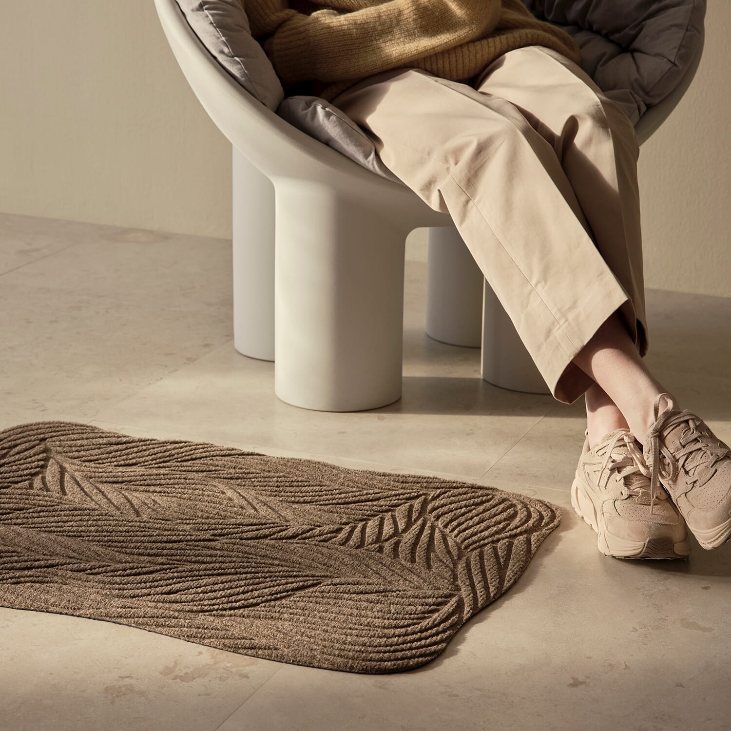 Utendørsmatte Twine Beige 60x85 - Bilde 3