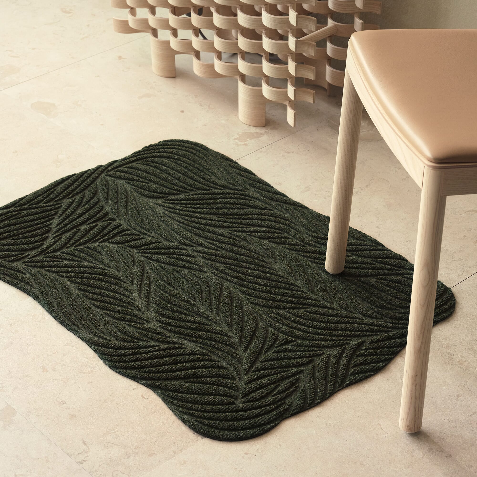 Utendørsmatte Twine Green 60x85 - Bilde 2