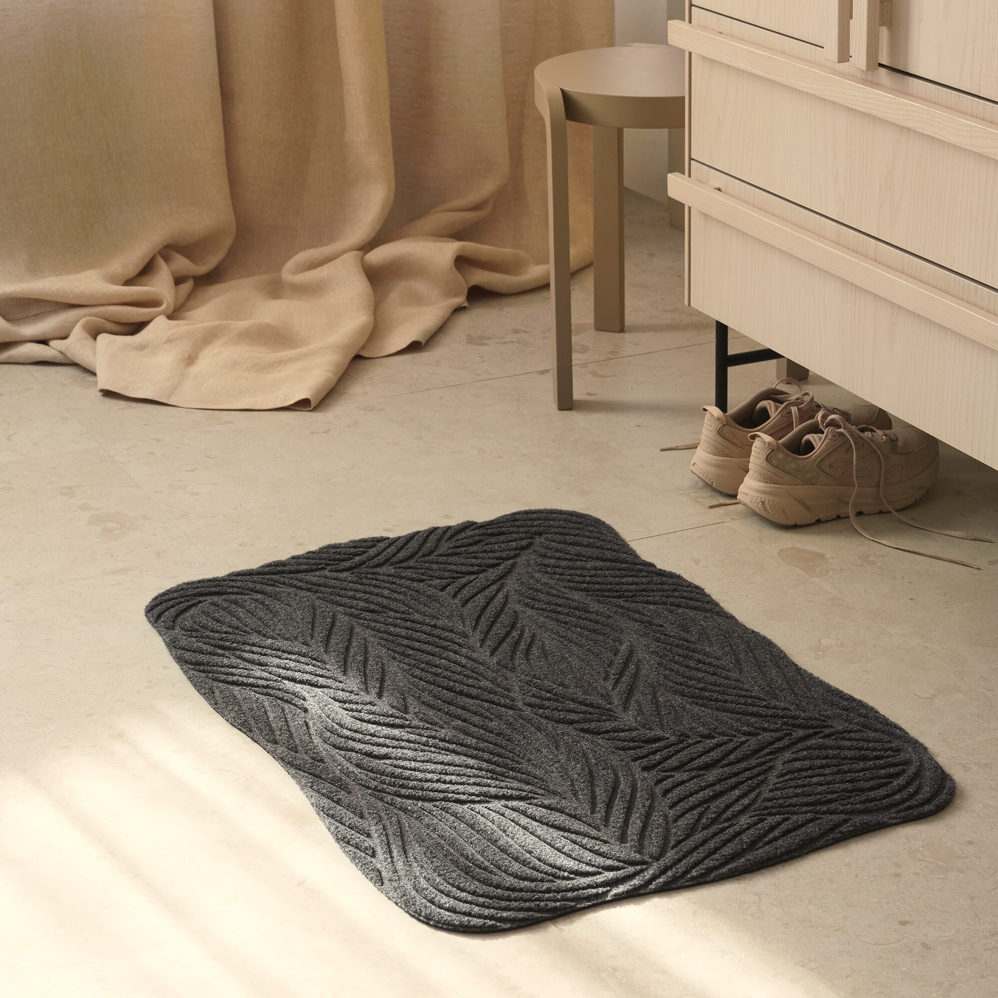 Utendørsmatte Twine Grey 60x85 - Bilde 4